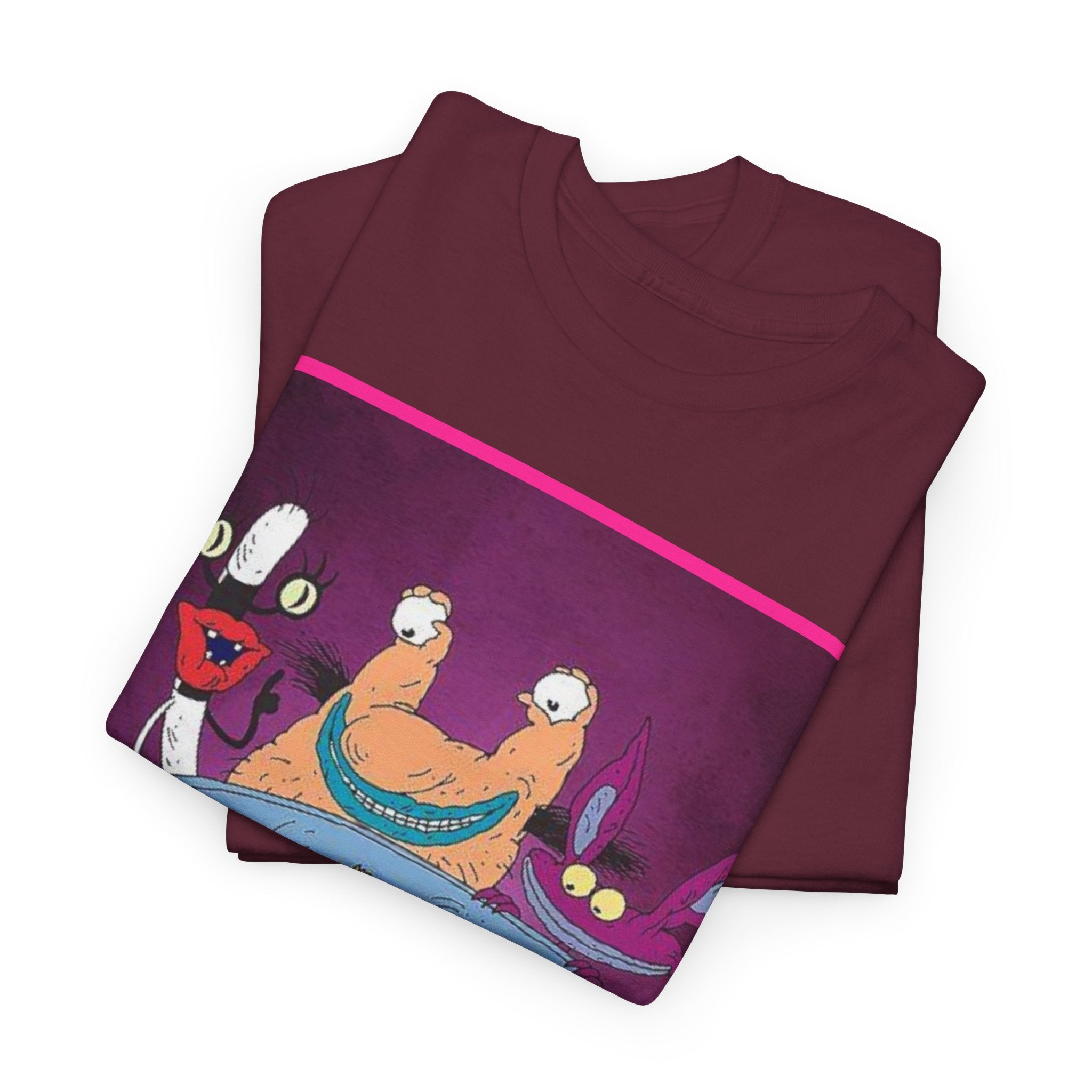 Real Monsters Vintage Cartoon T-Shirt — Nickelodeon Rugrats Crew Tee