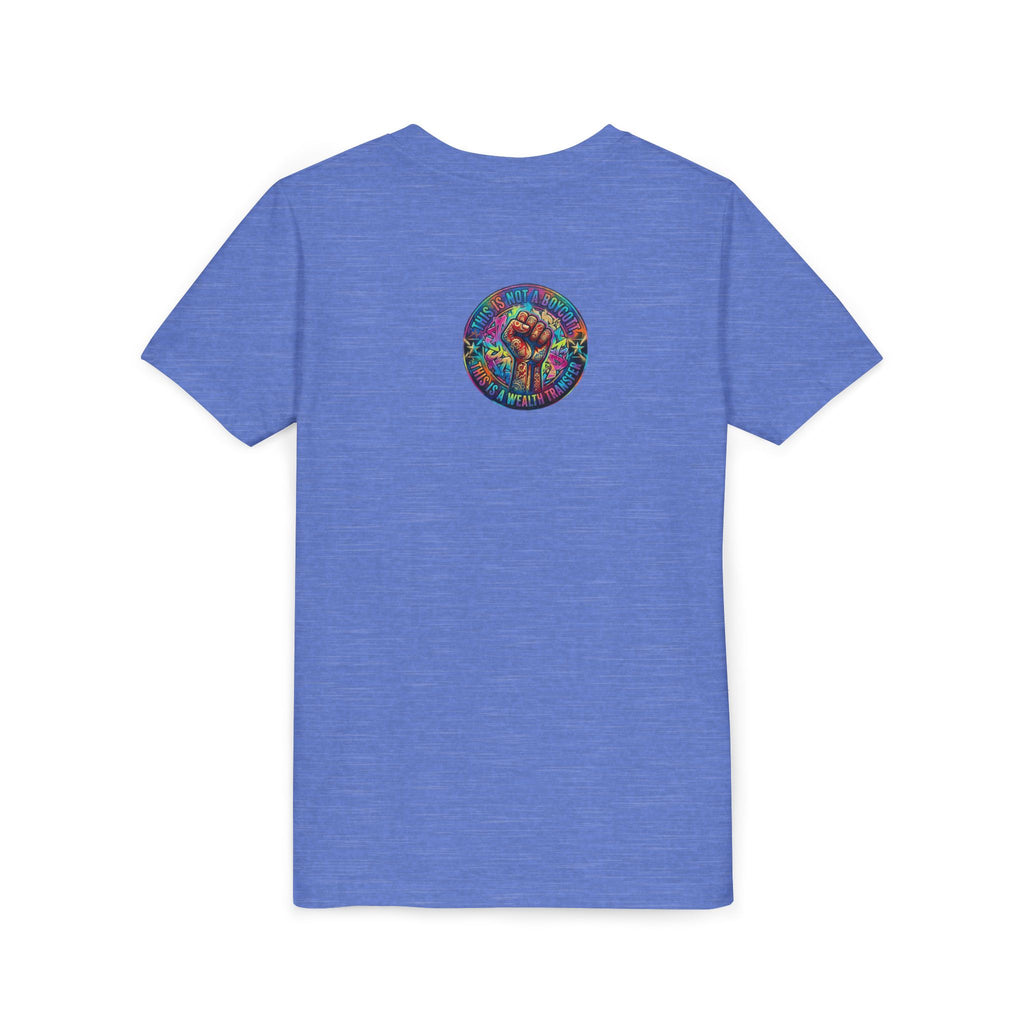 Youth Trophy Lightning Tee — Winning Kids' Short Sleeve Shirt with Stars & Confetti