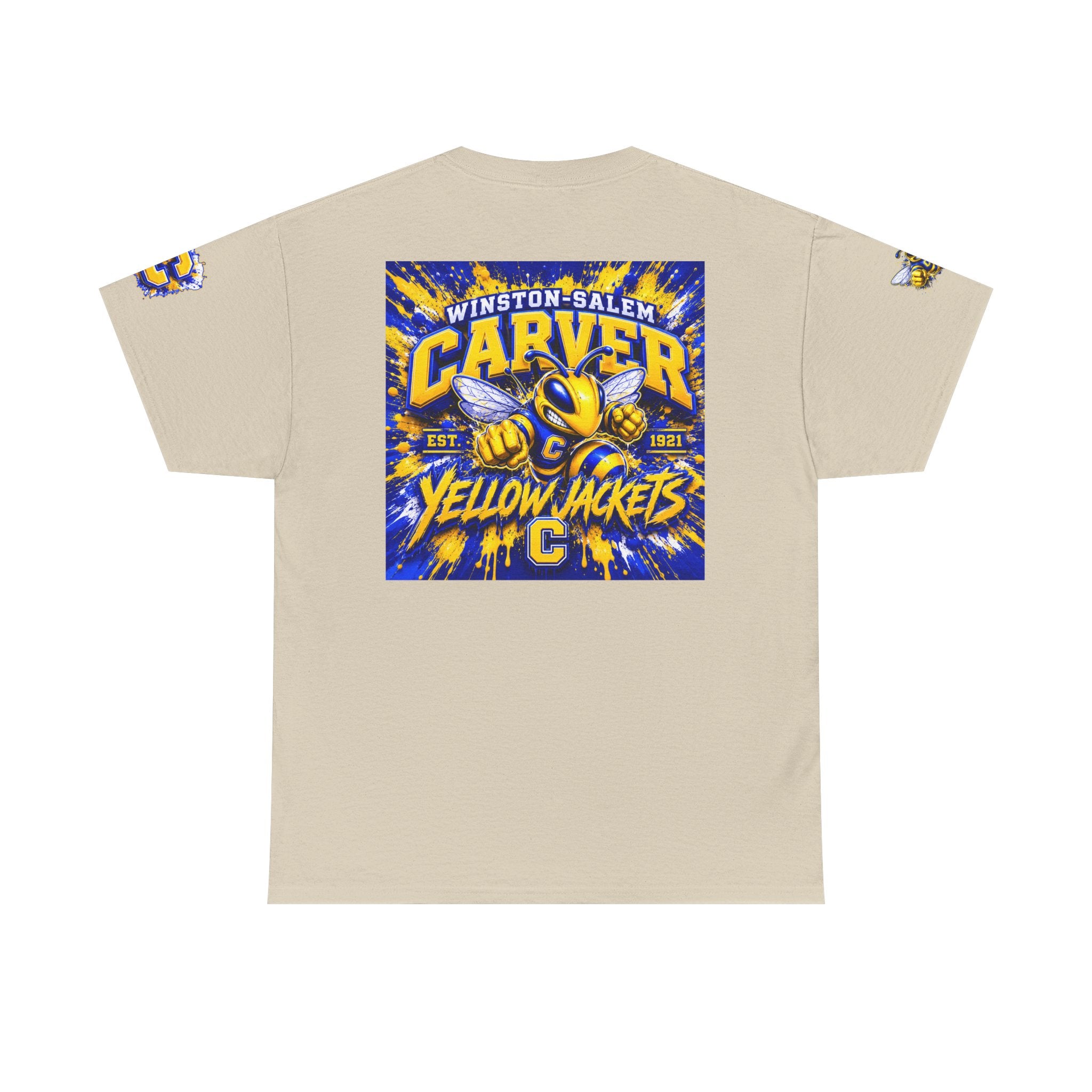 Carver Yellow Jackets Graphic T‑Shirt — Winston‑Salem School Spirit Tee