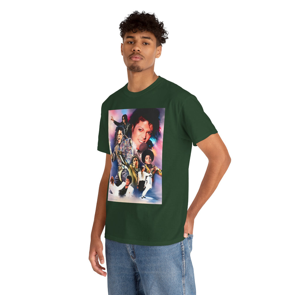 Michael Jackson Tribute Tee — Vintage Pop Collage T-Shirt
