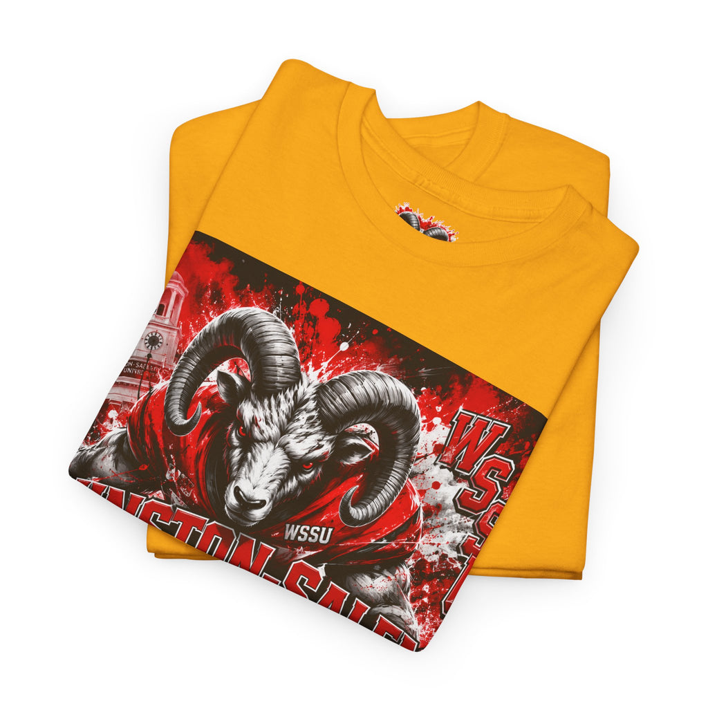 Winston‑Salem State Rams Ram Head Tee — Bold College Spirit T‑Shirt