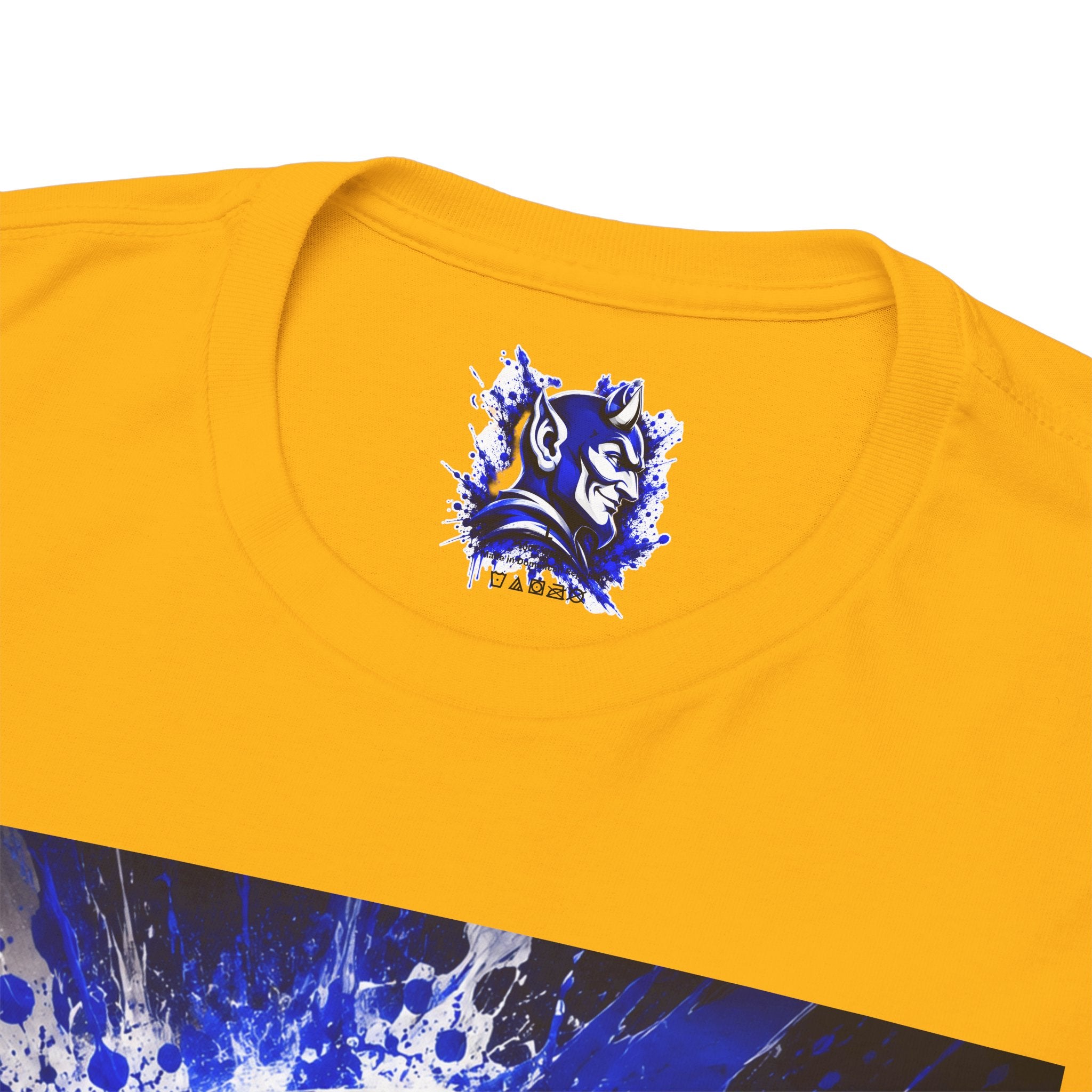 Duke Blue Devils Graphic Tee — Splatter Devil Logo T‑Shirt