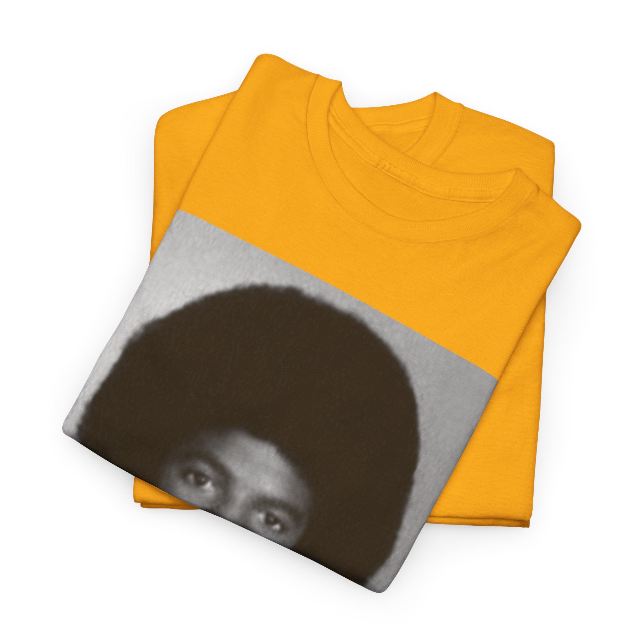Graphic Tee — Retro Portrait Front with Black Power Fist Back