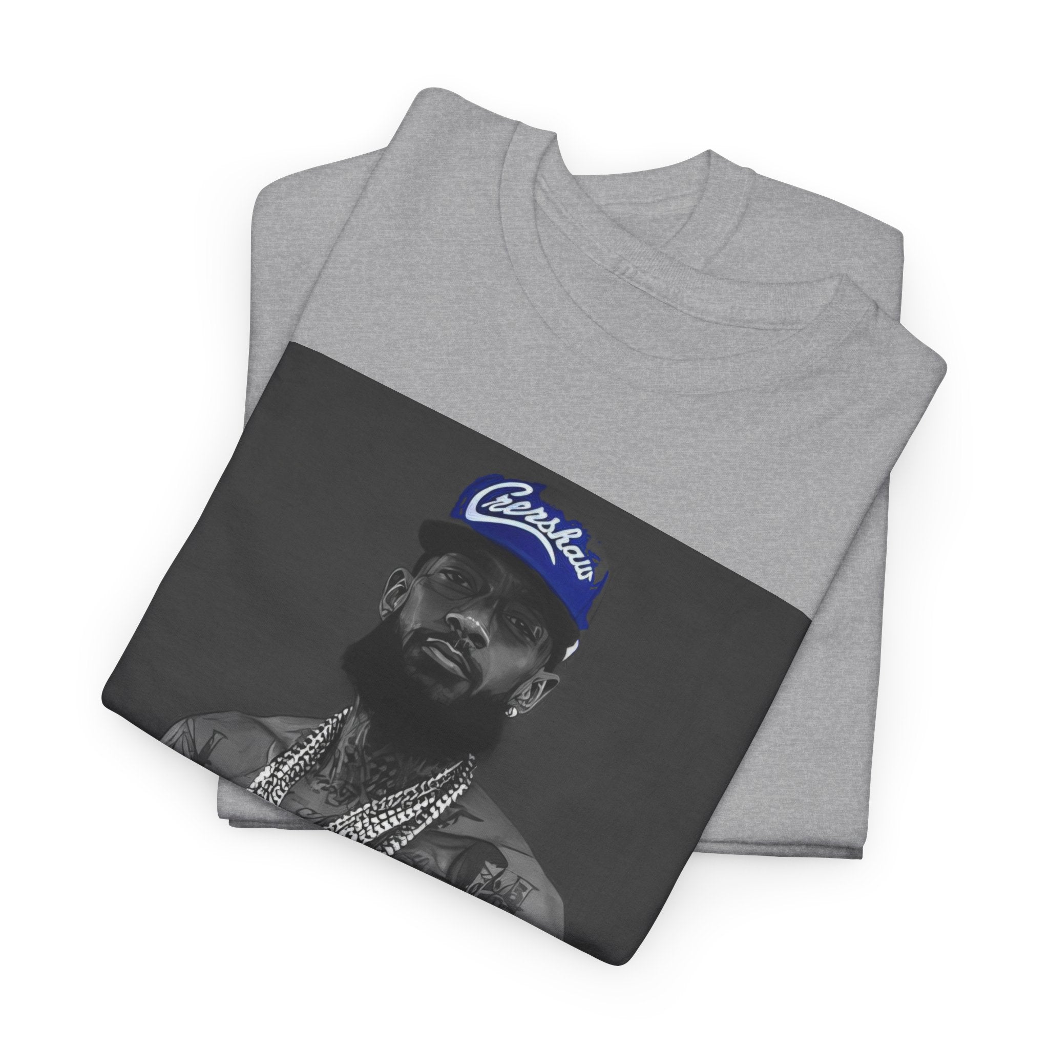 Iconic Rap Legend Photo Tee — Los Angeles Cap Graphic