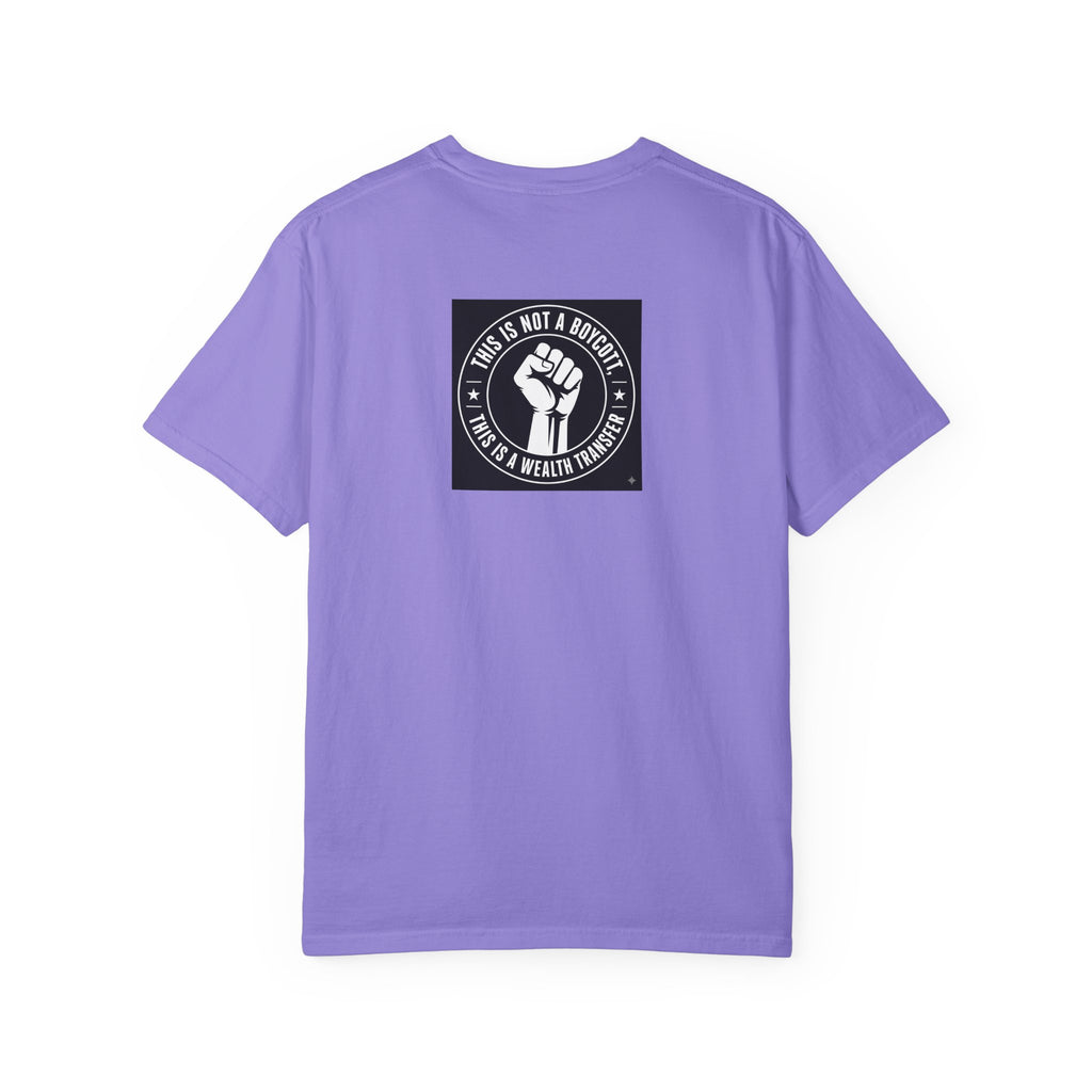 Graphic T-Shirt — Bold Pop-Art Anime Portrait (Front) + “This Is Not A Boycott, It’s A Movement” Fist Emblem (Back)
