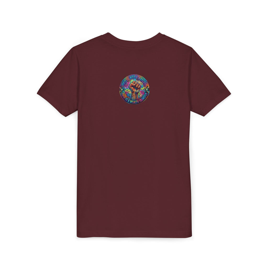 Neon Power Button Tee — Gamer Screen Escape Youth T-Shirt