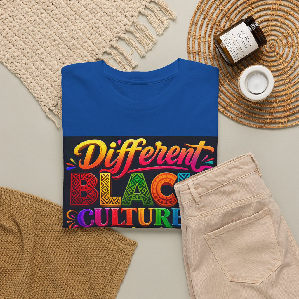 T-Shirt — Different Black Cultures, Same Black Skin Graphic Tee (Black History & Unity)