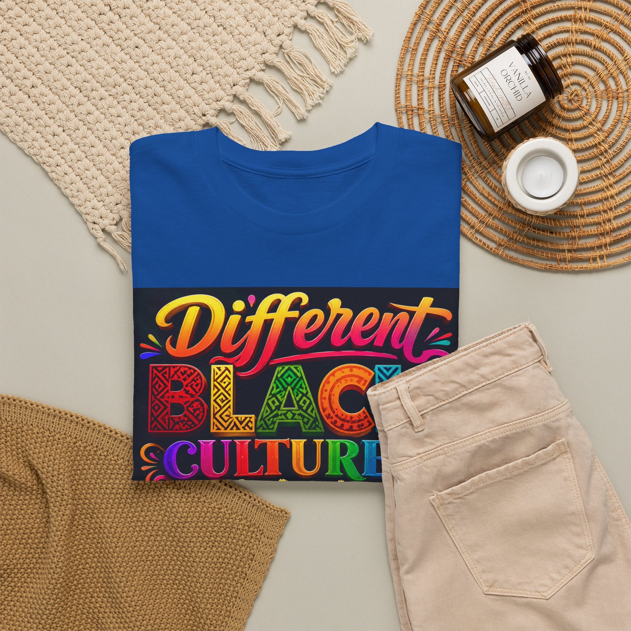 T-Shirt — Different Black Cultures, Same Black Skin Graphic Tee (Black History & Unity)