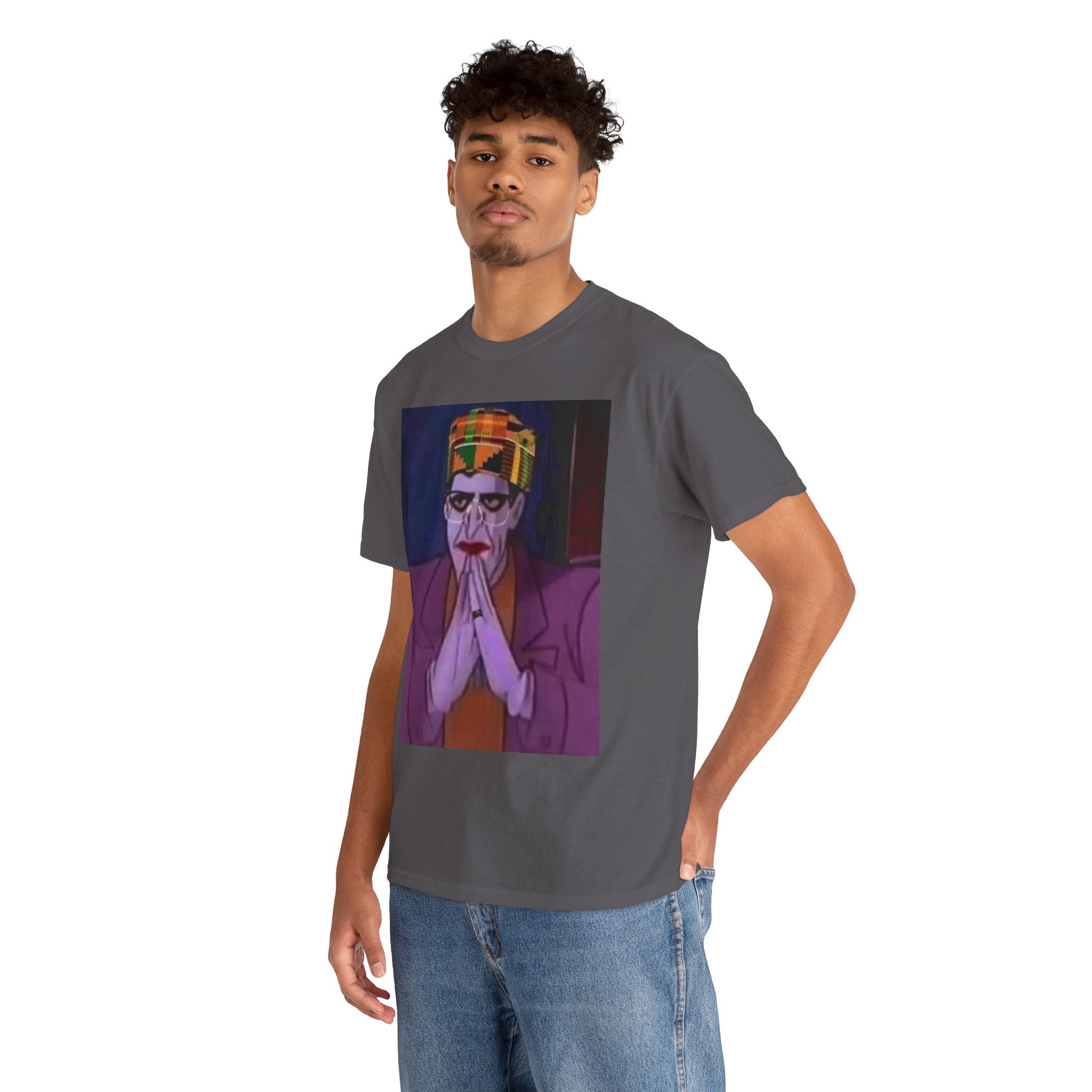 Graphic Tee — Vintage Afrocentric Joker Portrait & Psychedelic Raised Fist Art