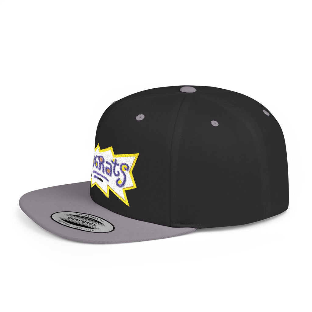 Snapback Hat — Retro 'Rugrats' Logo Flat Bill Cap