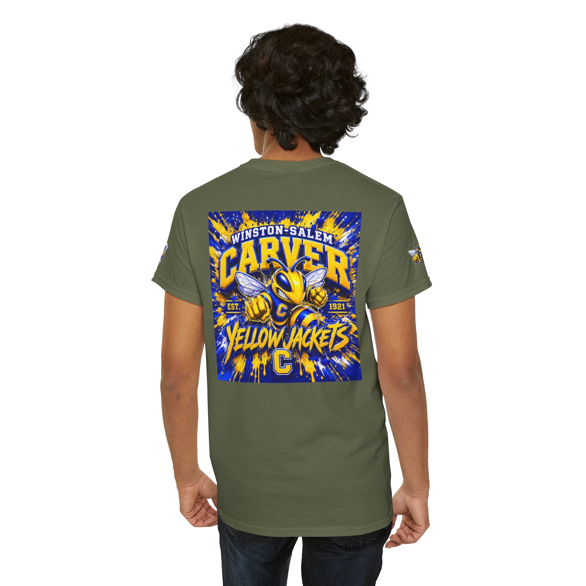 Carver Yellow Jackets Graphic T‑Shirt — Winston‑Salem School Spirit Tee