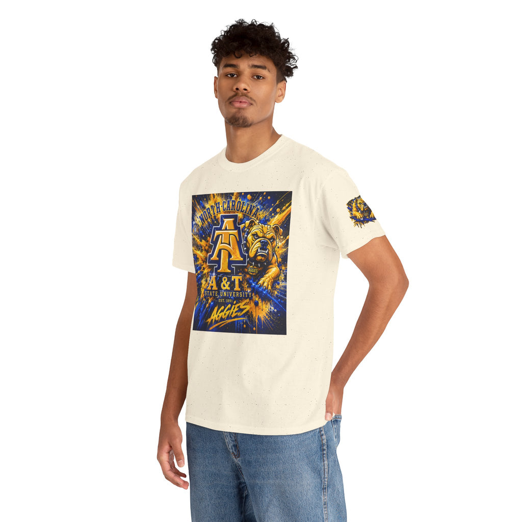 North Carolina A&T Aggies Bulldog T-Shirt — A&T Logo College Tee