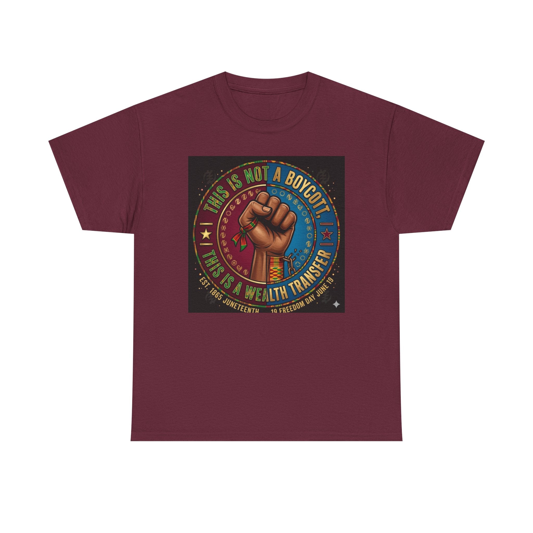 Political Activist Tee — "This Is Not a Boycott, This Is a Wealth Transfer" Fist Graphic Shirt
