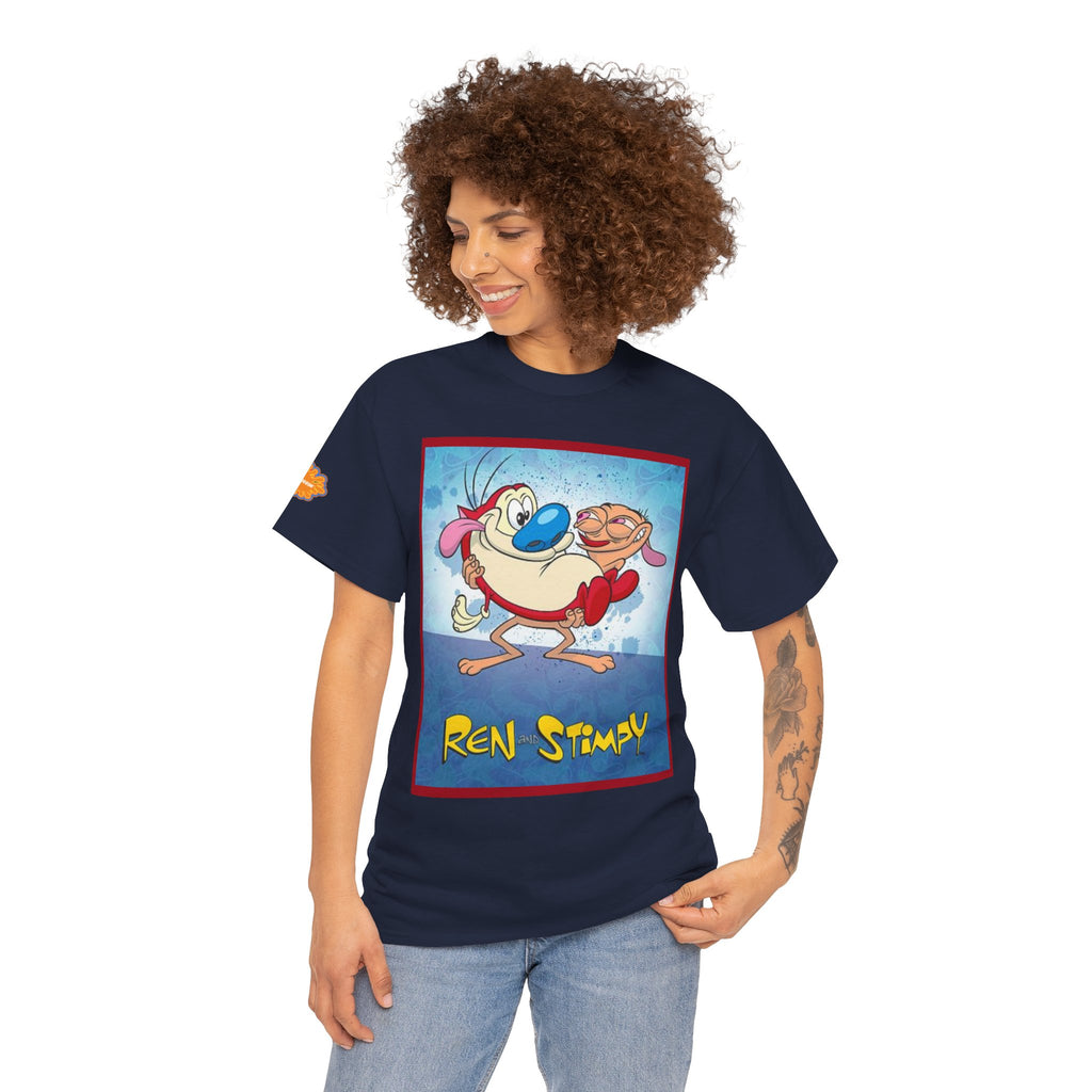 Ren & Stimpy Graphic Tee — Retro Nickelodeon Cartoon T-Shirt