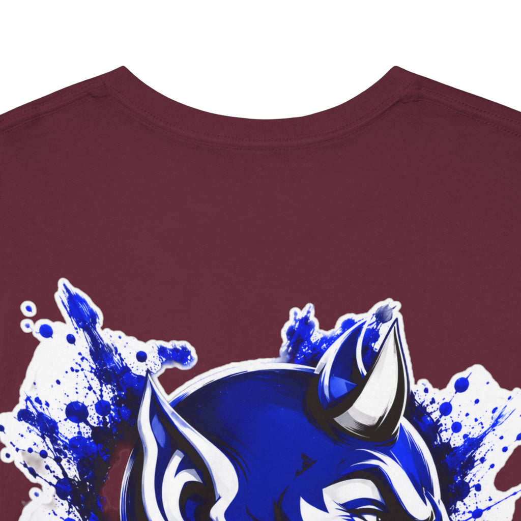 Duke Blue Devils Graphic Tee — Splatter Devil Logo T‑Shirt