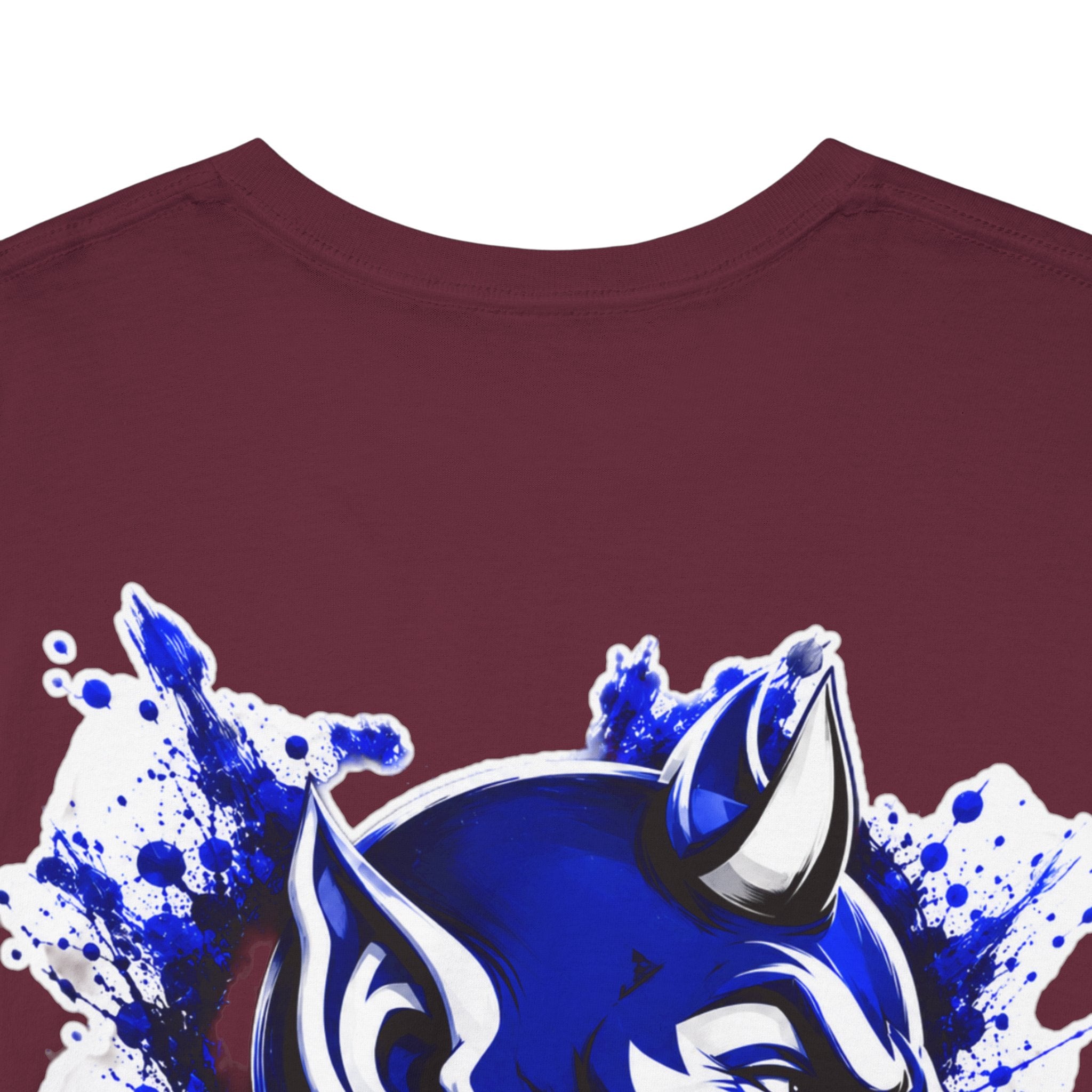 Duke Blue Devils Graphic Tee — Splatter Devil Logo T‑Shirt