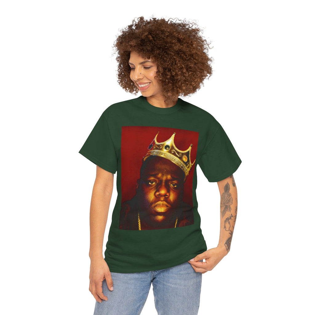 Vintage Crown Portrait Tee — Retro Hip-Hop Photo Graphic T-Shirt