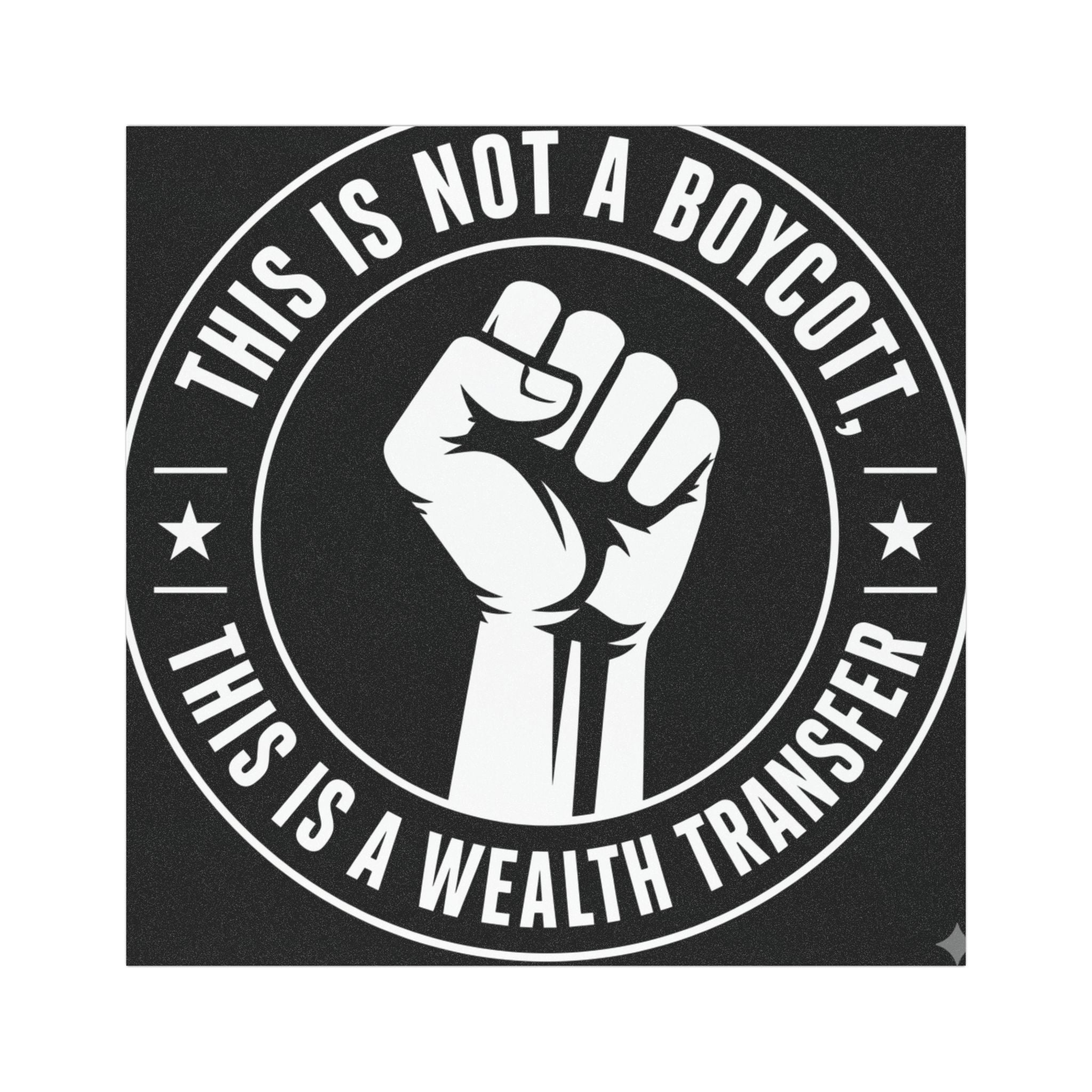 Solidarity Community Car Magnet — Dollar Bill Fist Design