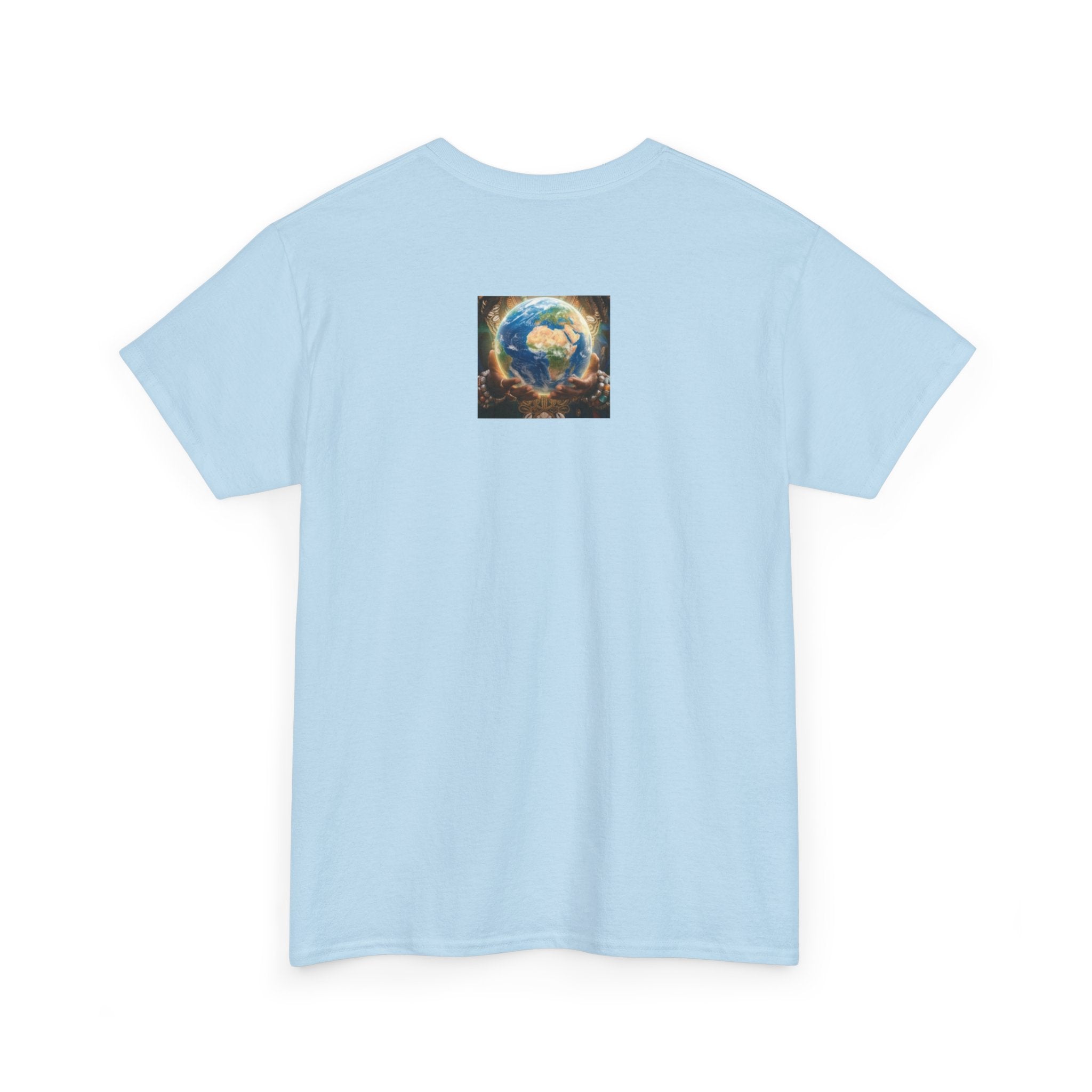 Cosmic Guardian Tee — Earth Mother Spiritual Graphic T-Shirt