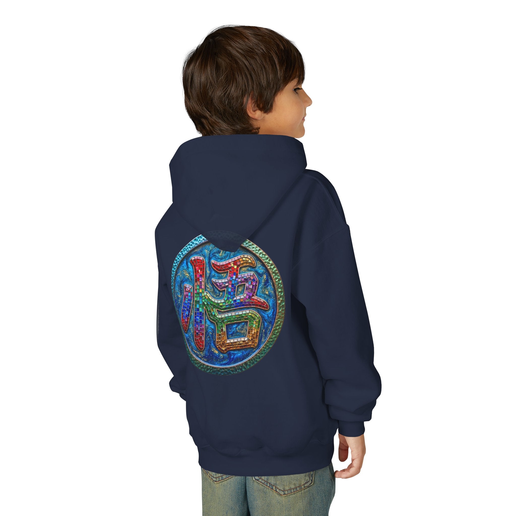 Dragon Boy Hoodie — Goku Cartoon Emblem Youth Hooded Sweatshirt