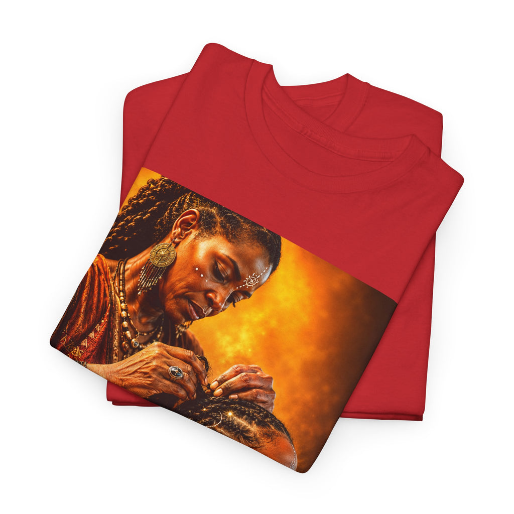 Afrocentric Braiding Tee – "This Is Not A Phase" Empowerment Graphic T-Shirt