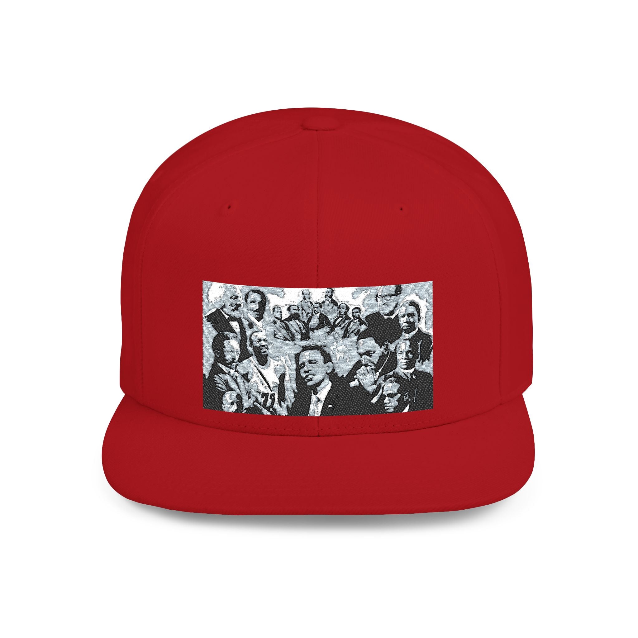 Copy of Reggae Vibes Flat Bill Snapback Hat — Colorful Rasta Music Patch