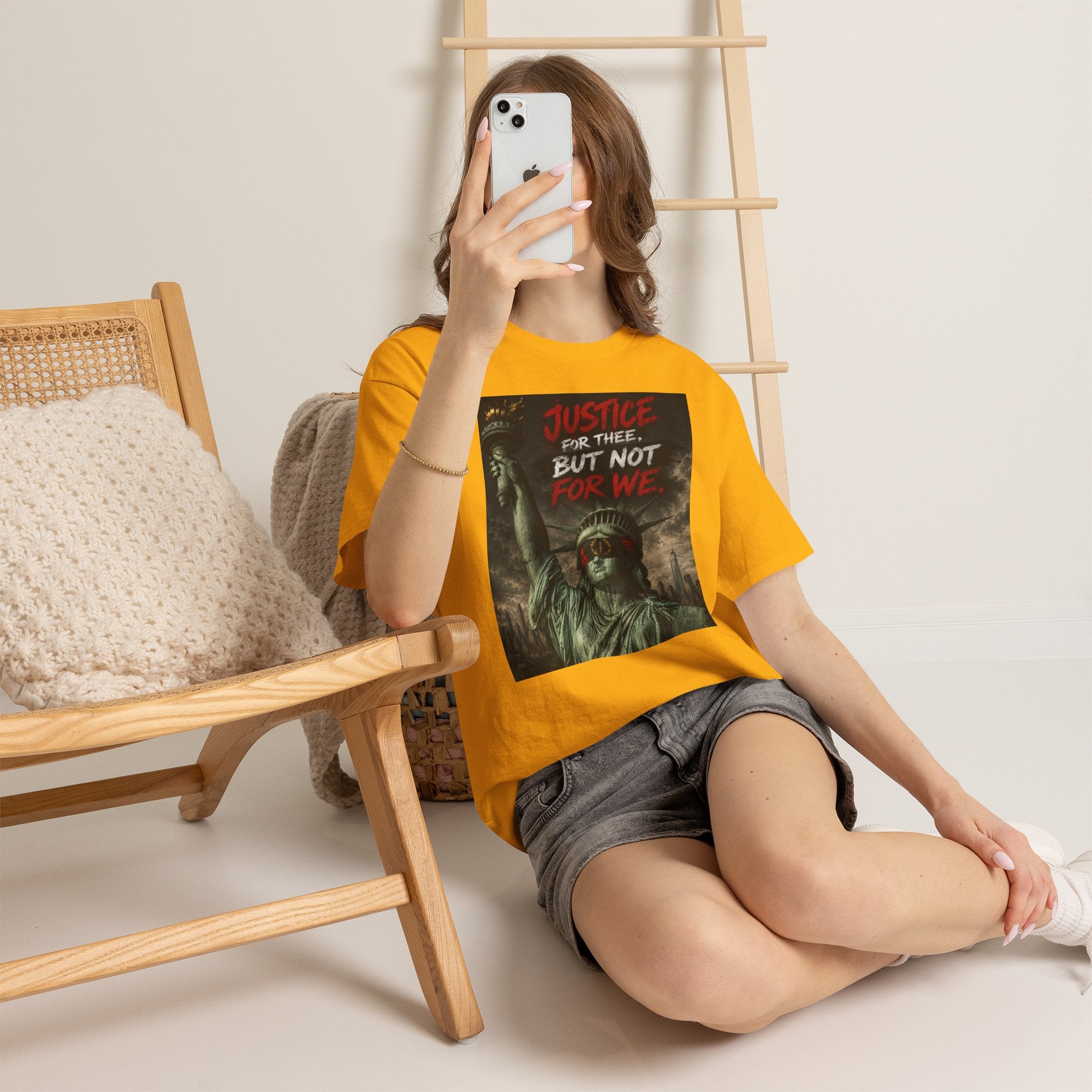 Protest Justice T-Shirt — “Justice For Thee, But Not For We” Graphic Tee