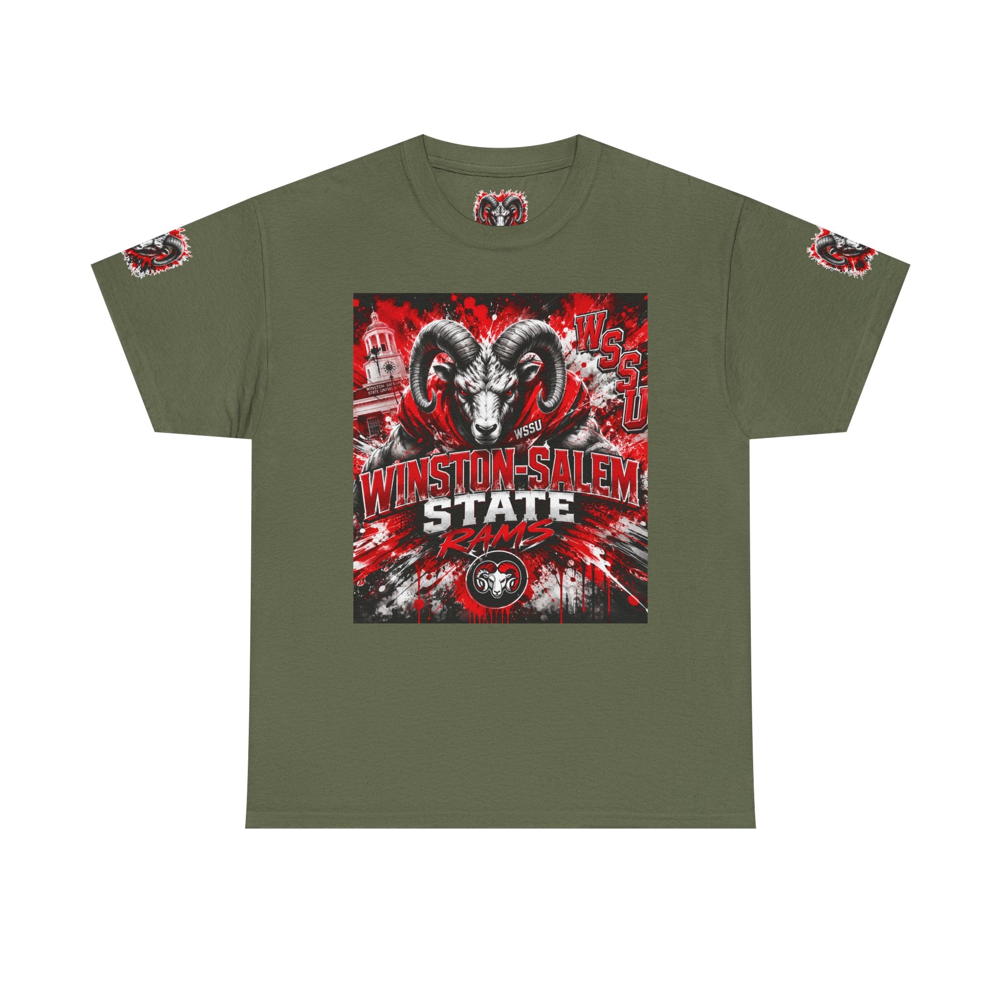 Winston‑Salem State Rams Ram Head Tee — Bold College Spirit T‑Shirt