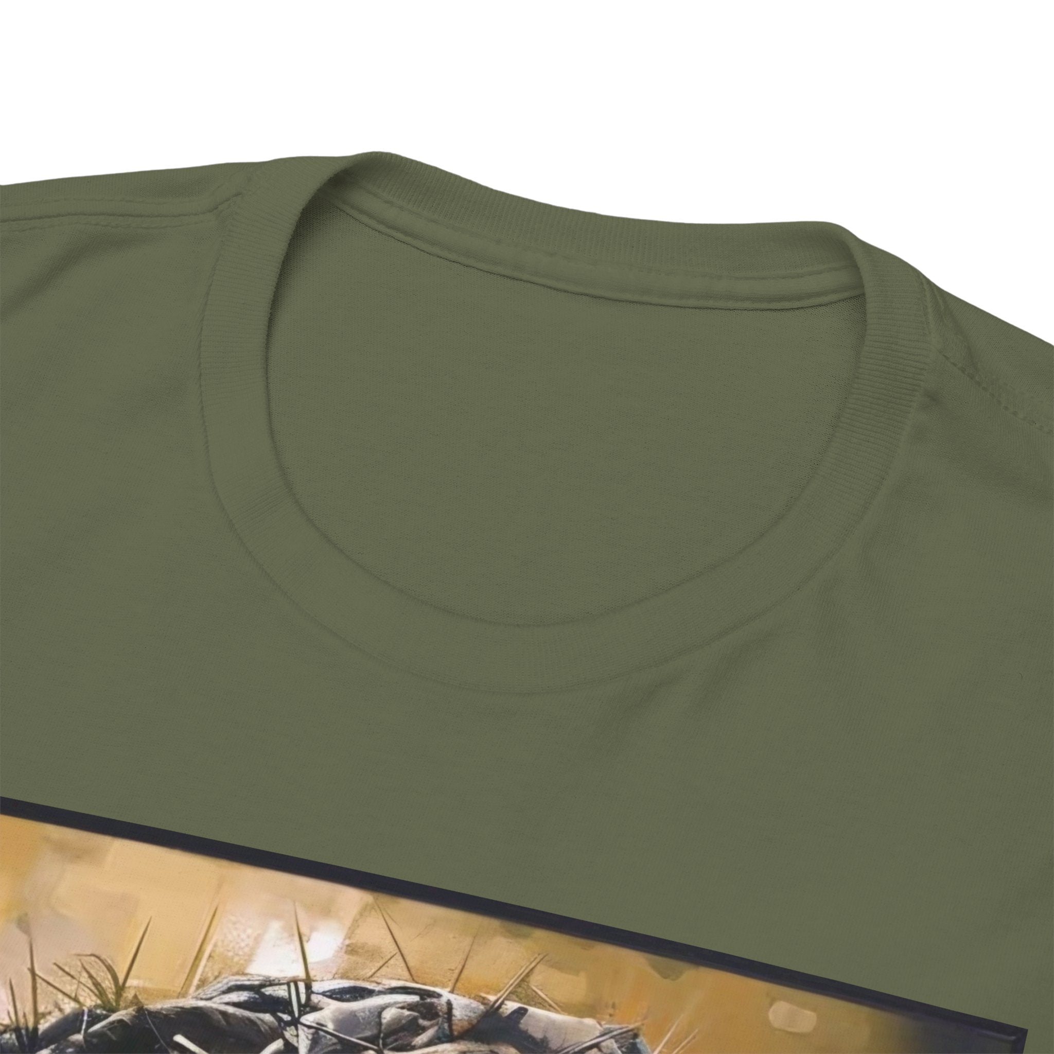 Jesus Portrait Tee with 'This Is Not A Boycott — This Is A Wealth Transfer' Back Emblem