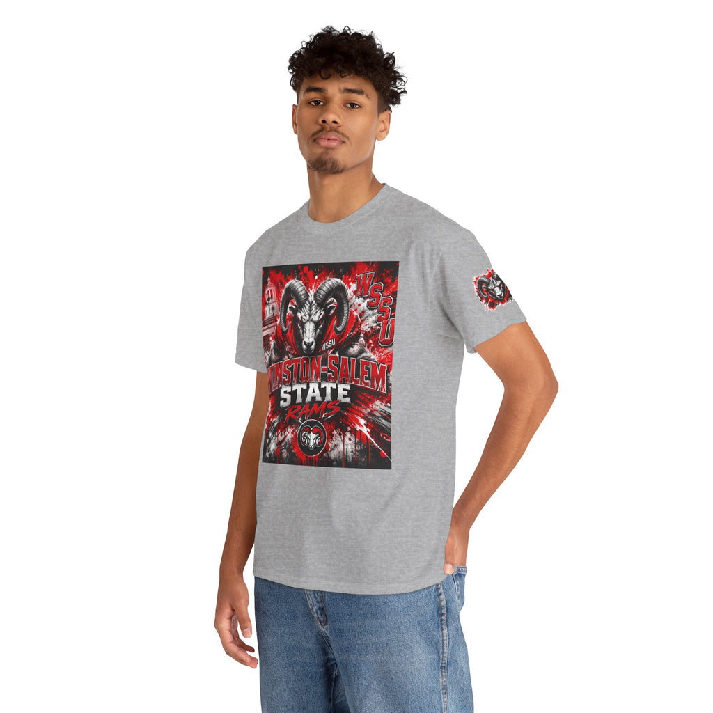 Winston‑Salem State Rams Ram Head Tee — Bold College Spirit T‑Shirt