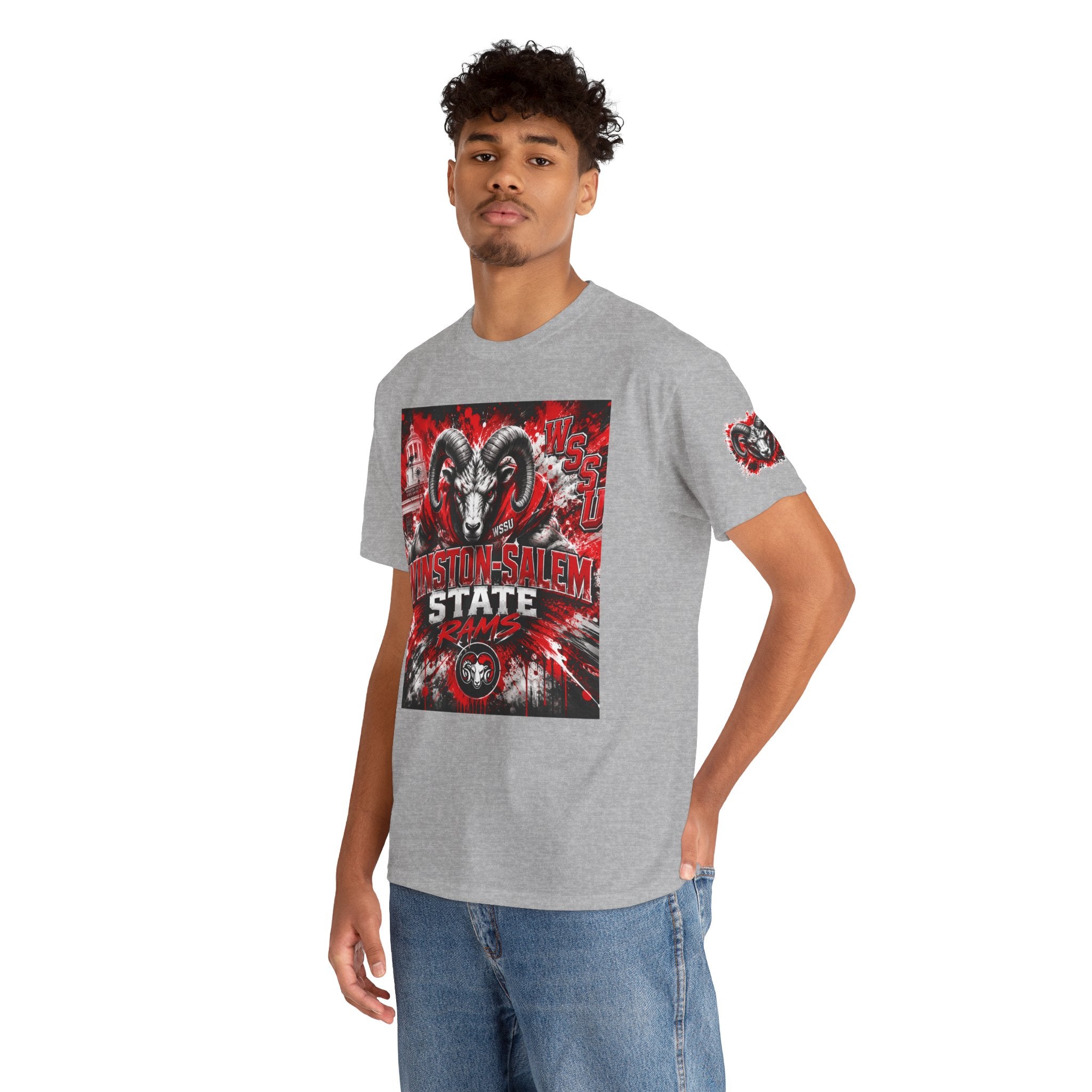 Winston‑Salem State Rams Ram Head Tee — Bold College Spirit T‑Shirt