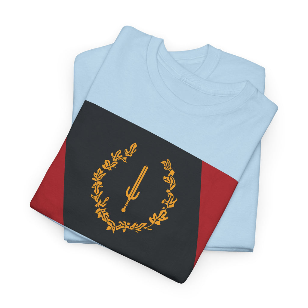 Laurel Trident Tee — Vintage Gold Emblem Graphic T-Shirt