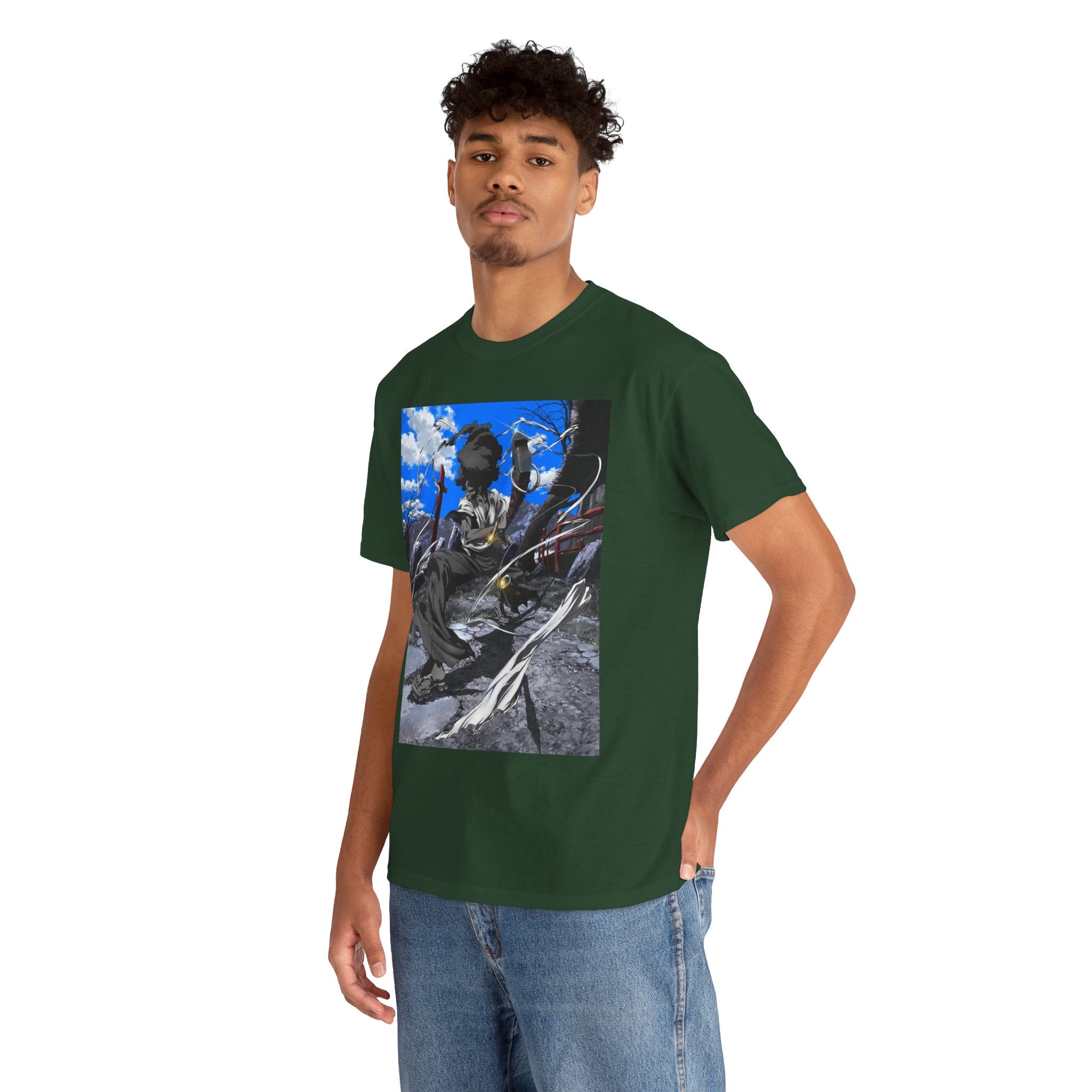 Afro Samurai Graphic Tee — Anime Streetwear T‑Shirt