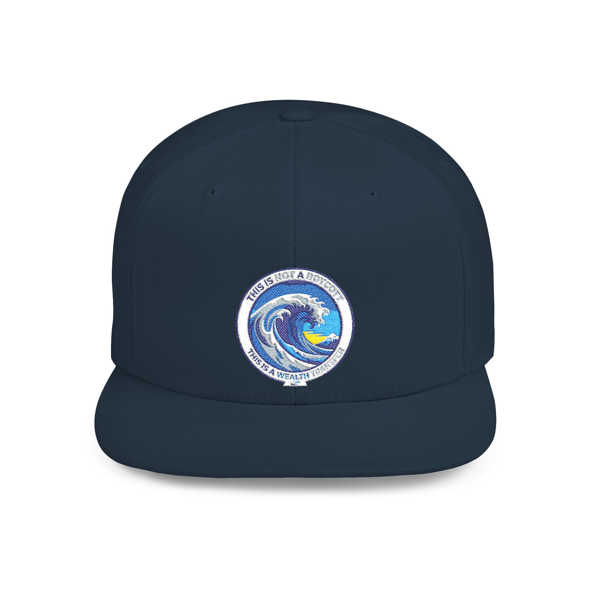 Copy of Reggae Vibes Flat Bill Snapback Hat — Colorful Rasta Music Patch