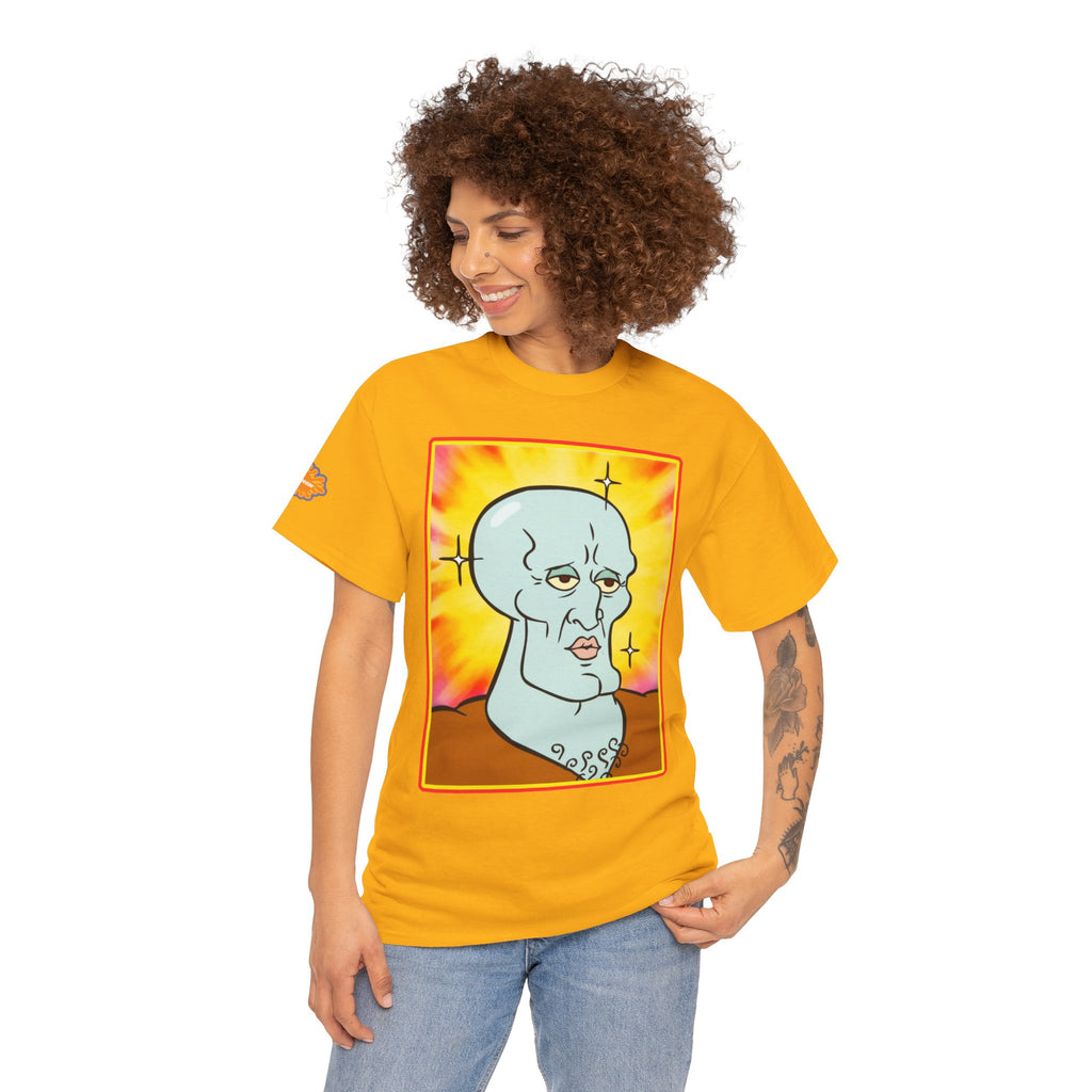 Handsome Squidward Portrait T‑Shirt — Retro Nickelodeon Graphic Tee