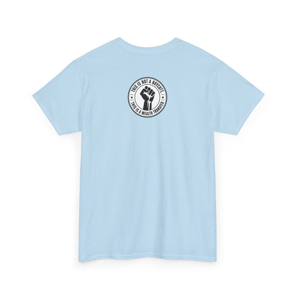 Graphic Tee — Retro Portrait Front with Black Power Fist Back