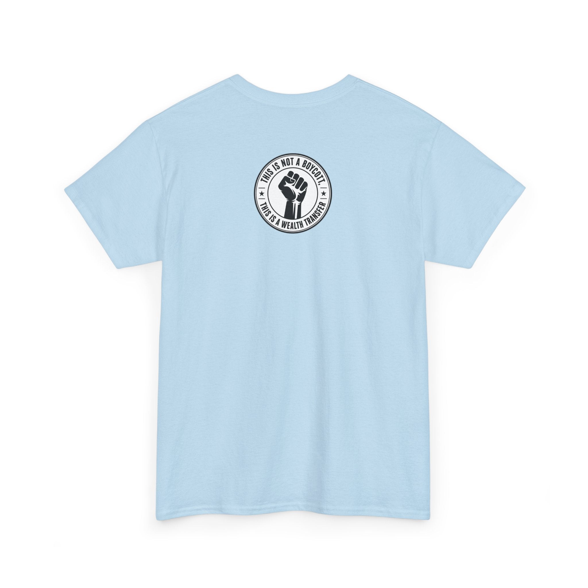 Graphic Tee — Retro Portrait Front with Black Power Fist Back