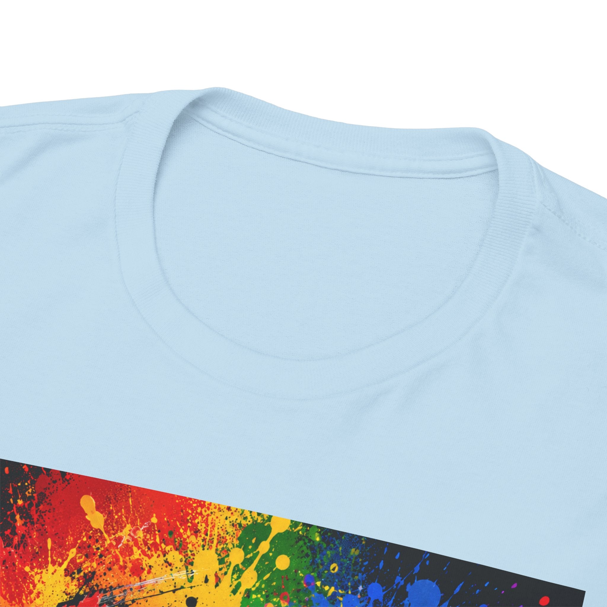 Wealth Transfer T-Shirt — Rainbow Graffiti Design (Back Fist Emblem)