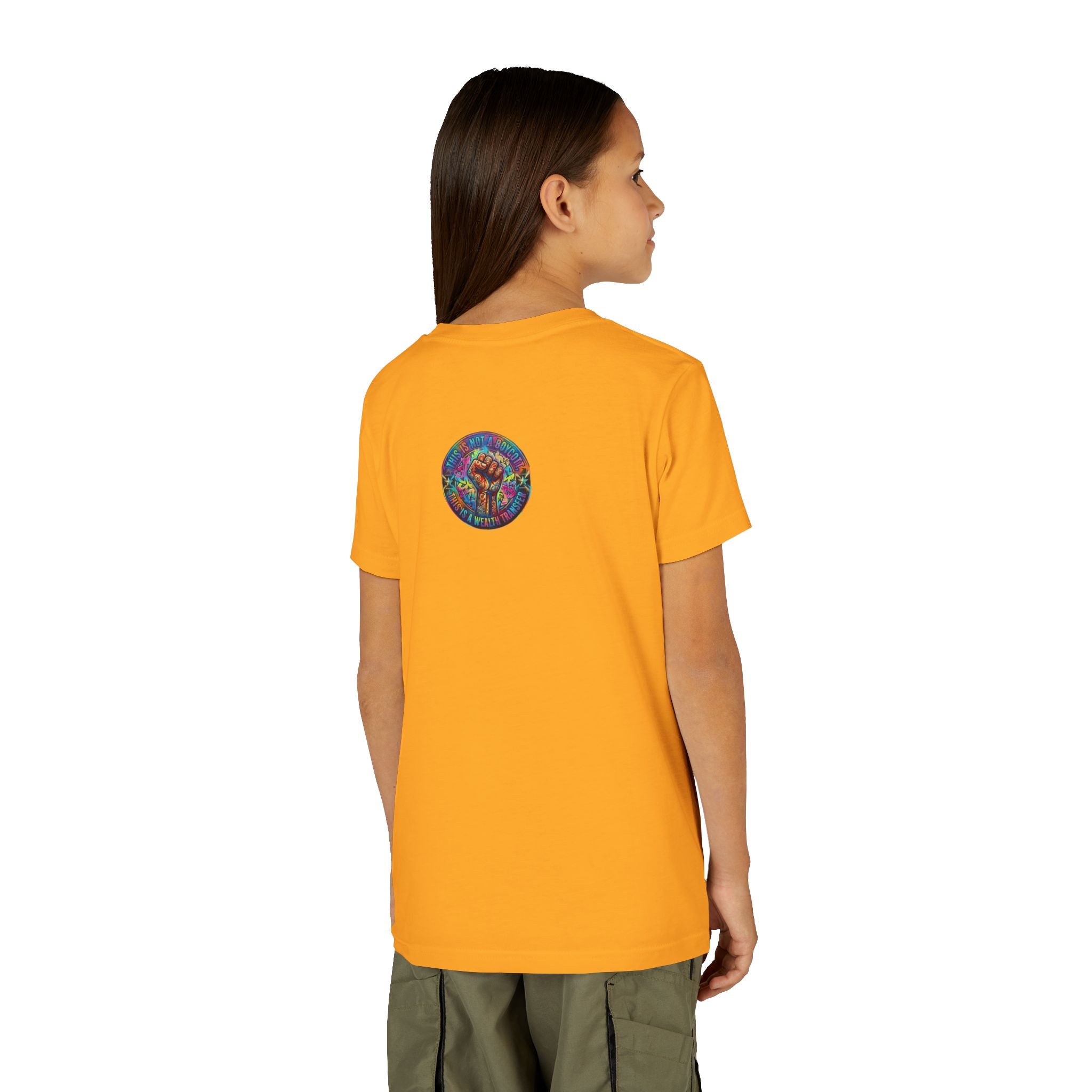 Neon Power Button Tee — Gamer Screen Escape Youth T-Shirt