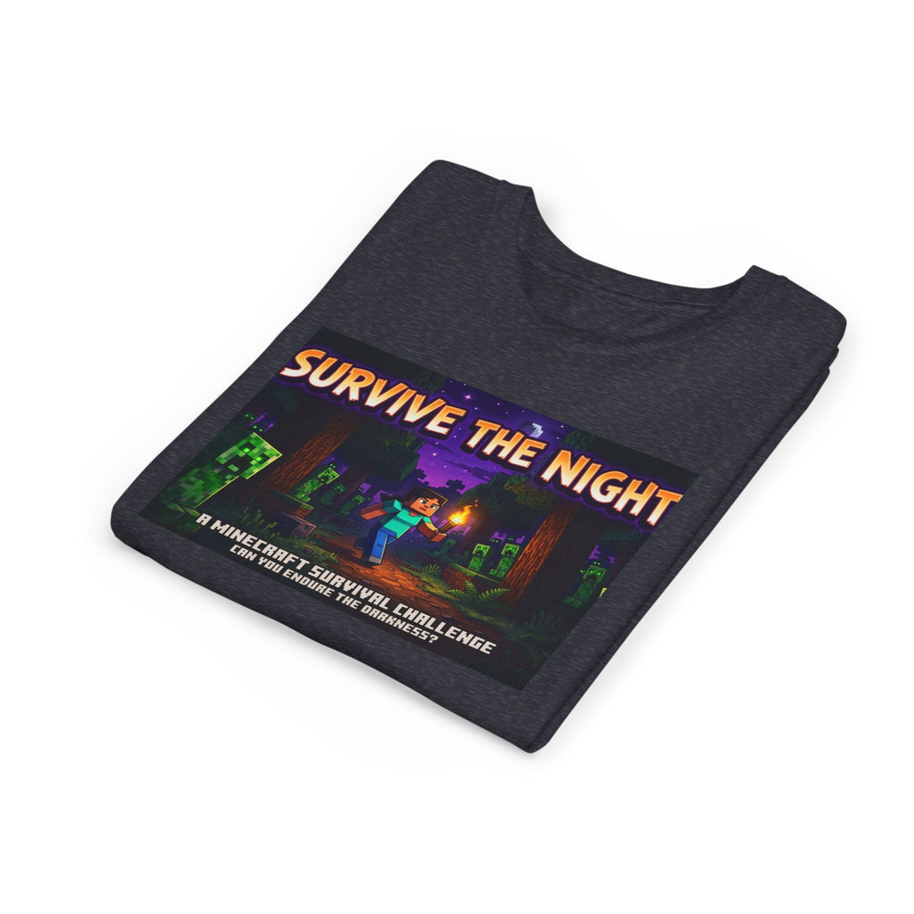 Survive the Night Youth Tee — Glowing Creeper Night Gamer Shirt