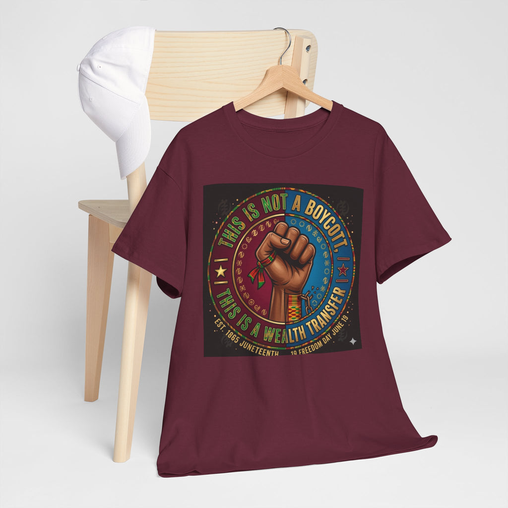 Political Activist Tee — "This Is Not a Boycott, This Is a Wealth Transfer" Fist Graphic Shirt