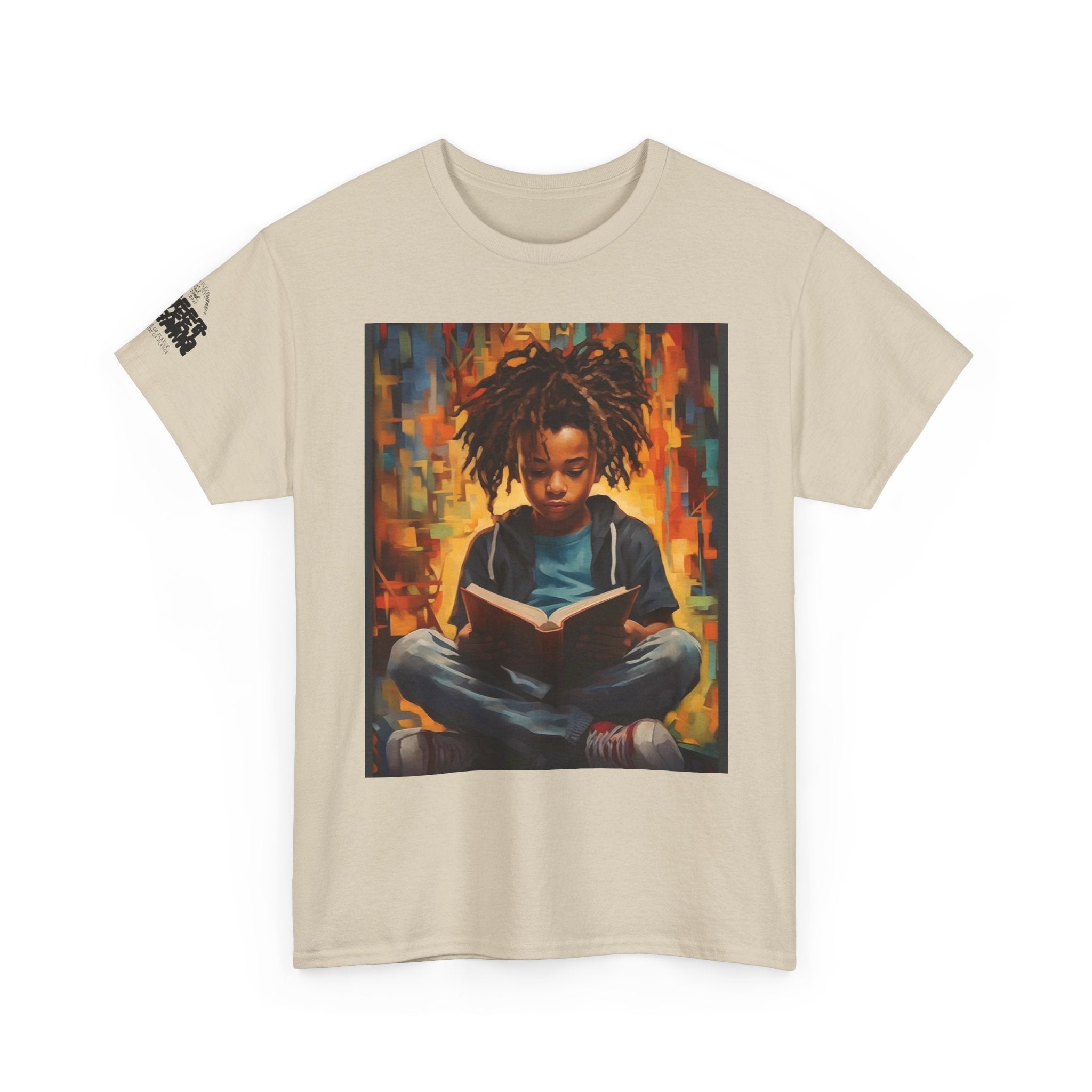 Graphic Tee — 'This Is Not A Boycott, This Is A Wealth Transfer' Back Print with Reading Child Artwork