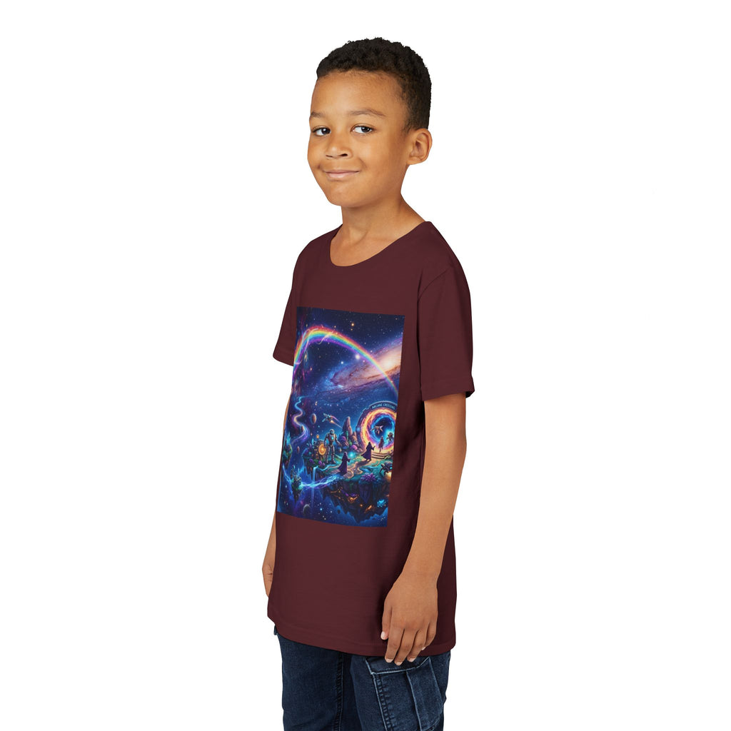 Galaxy Fantasy Youth Tee — Floating Islands, Robots & Magic Portals