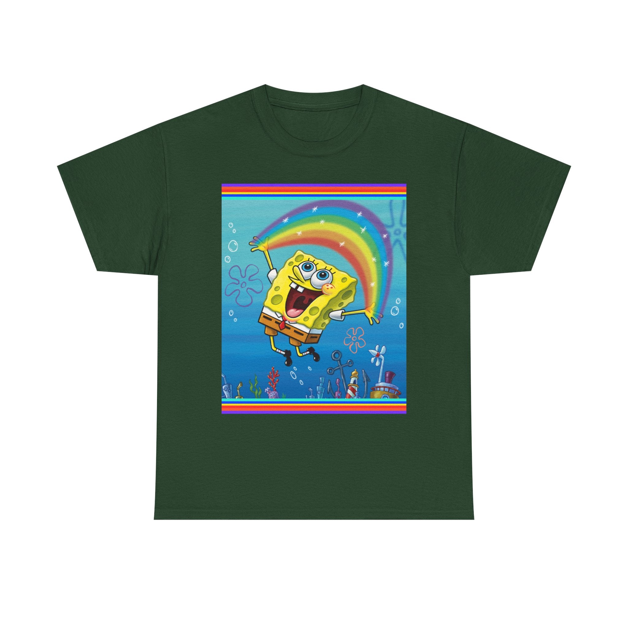 SpongeBob Rainbow SquarePants T-Shirt — Nickelodeon Graphic Tee