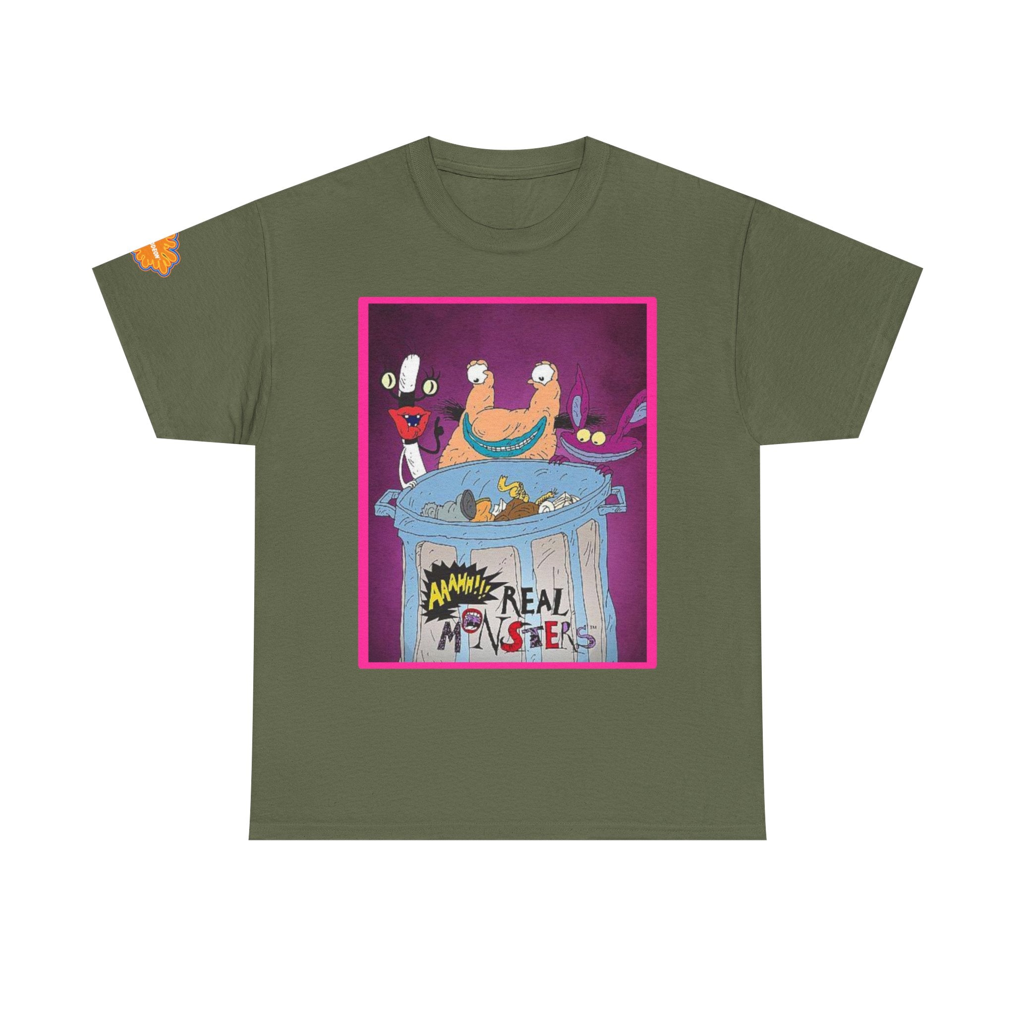 Real Monsters Vintage Cartoon T-Shirt — Nickelodeon Rugrats Crew Tee