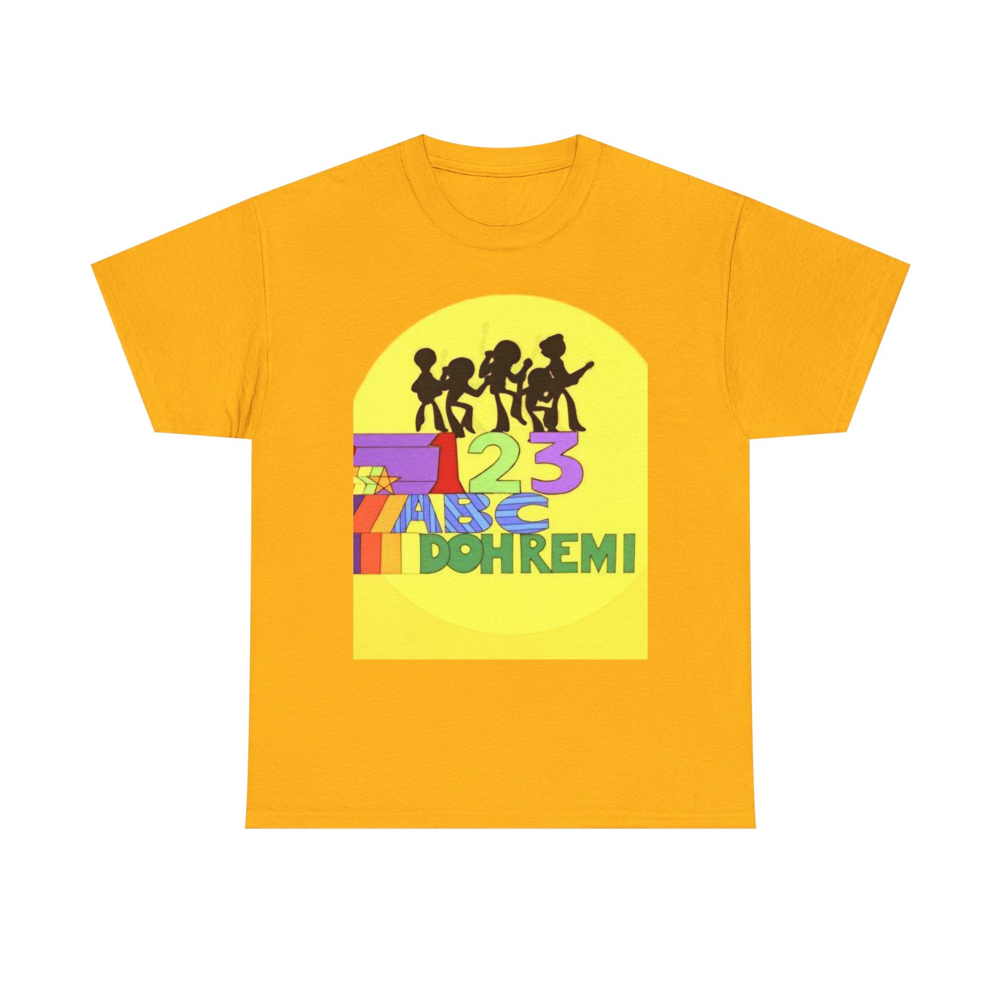 ABC 123 Kids Music Tee — Colorful Educational Rhythm Shirt