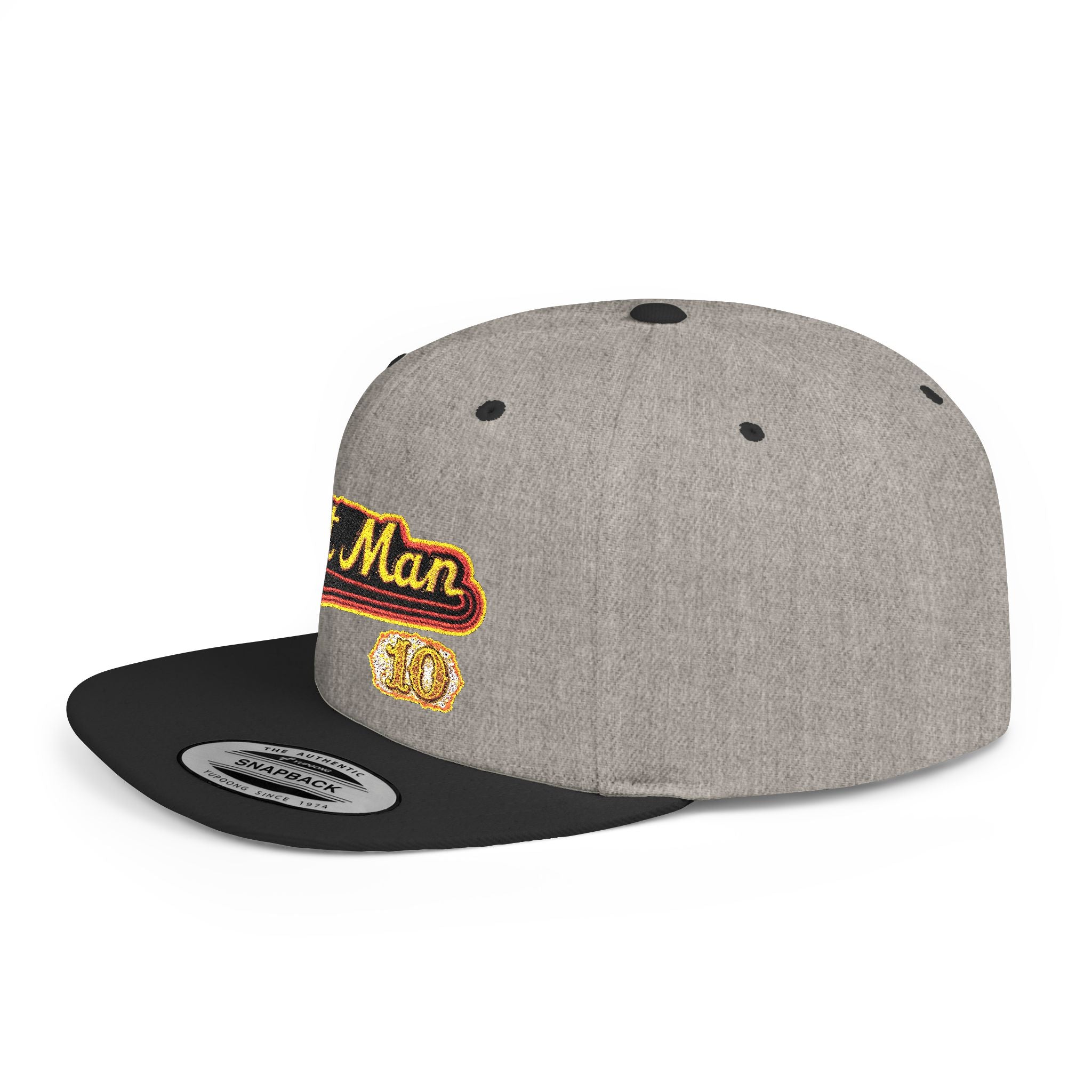 Snapback Hat — Embroidered “Fat Man” Vintage Script Cap