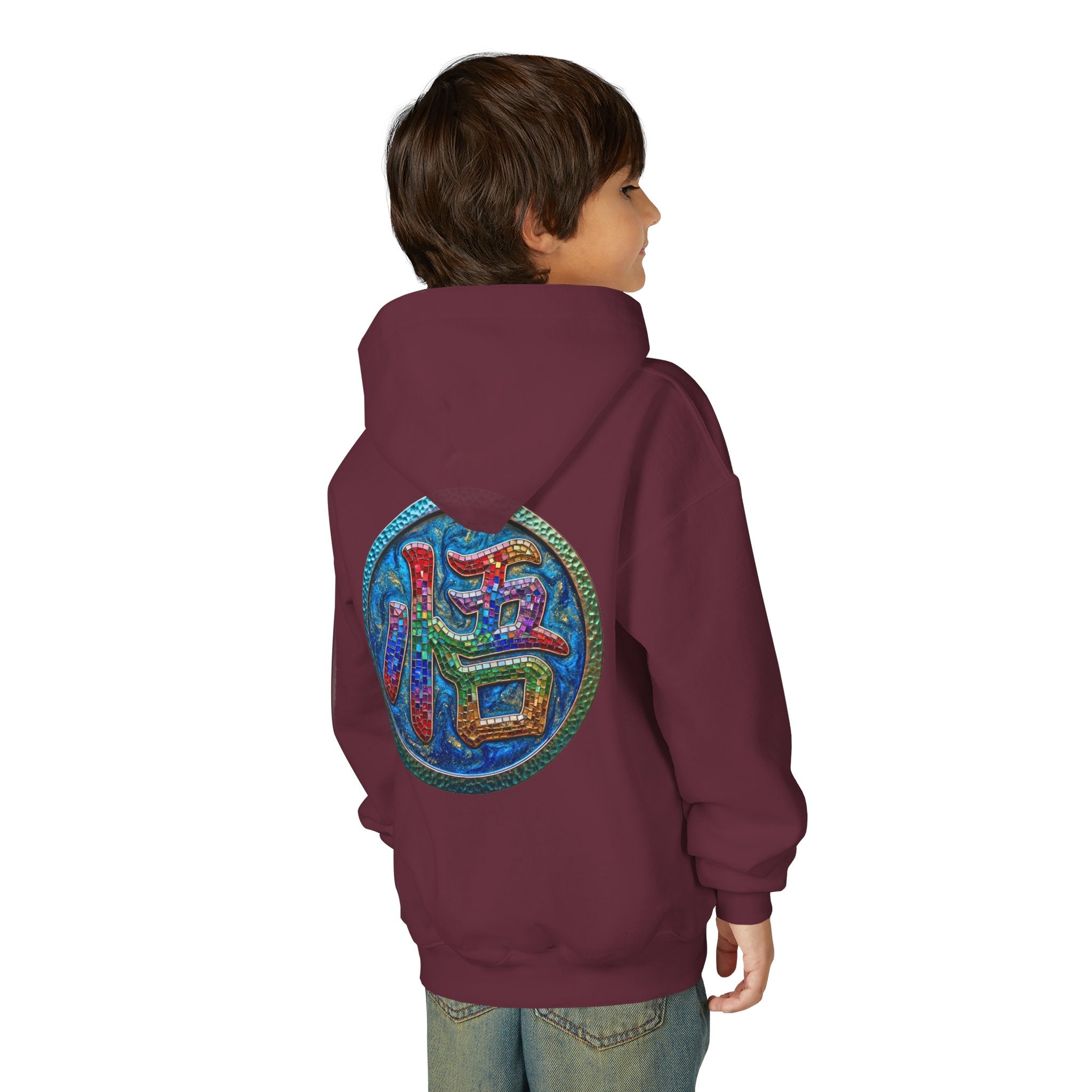 Dragon Boy Hoodie — Goku Cartoon Emblem Youth Hooded Sweatshirt