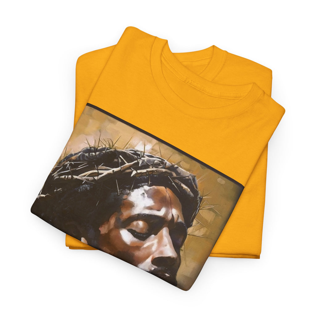 Jesus Portrait Tee with 'This Is Not A Boycott — This Is A Wealth Transfer' Back Emblem