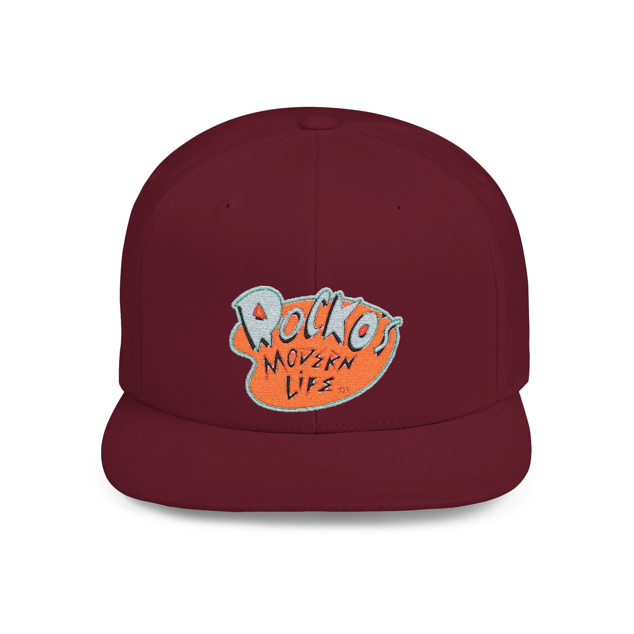 Snapback Hat — Polka Nutter Vibe Embroidered Flat-Bill Cap